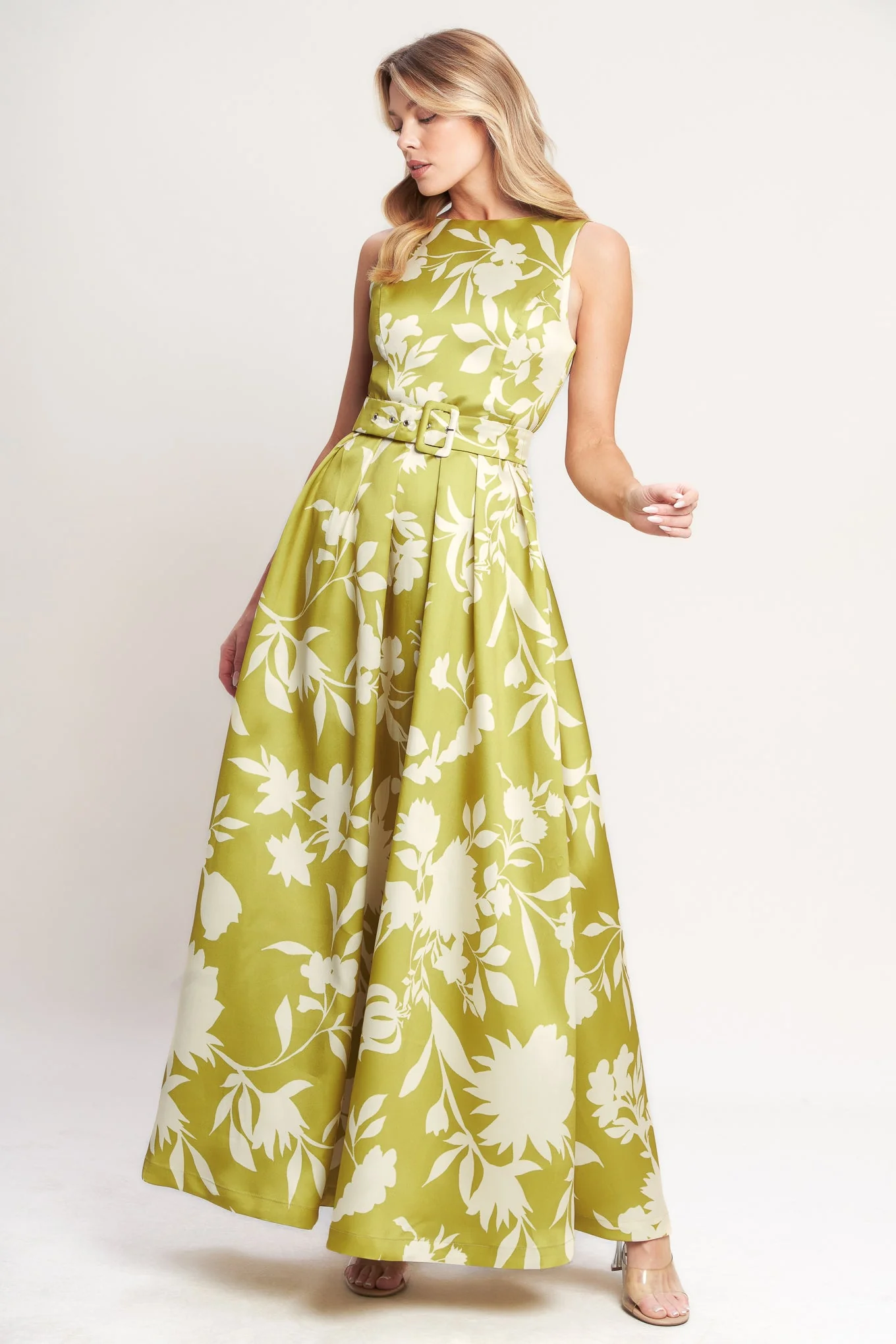 LIME FLORAL MAXI DRESS - FINAL SALE - Image 6