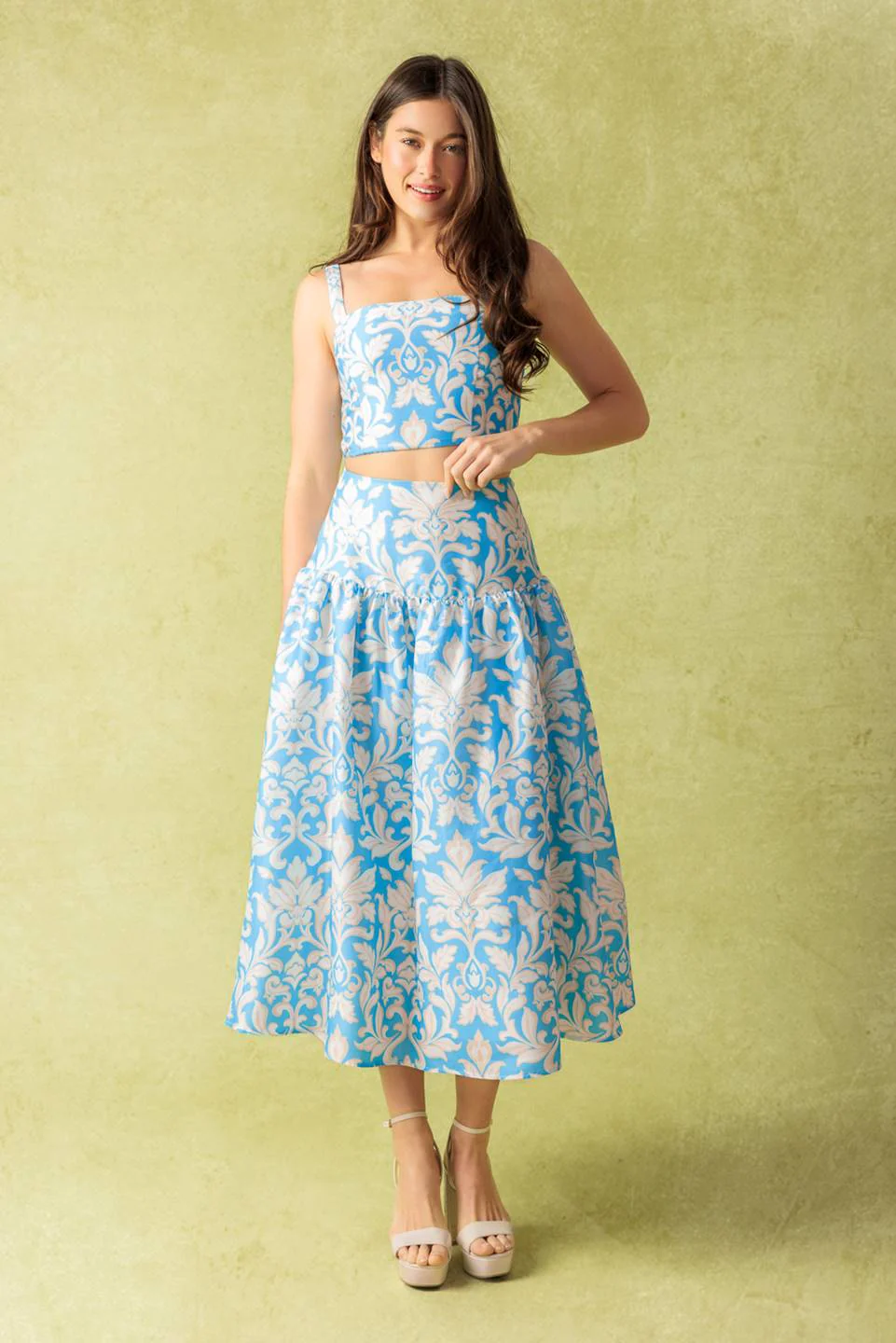 LITTLE MOMENTS WOVEN TOP AND SKIRT SET - Image 4