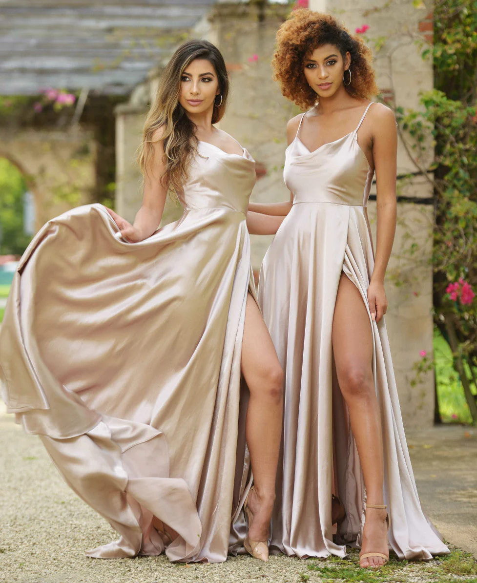 LOTTIE GOWN - SATIN A-LINE DRESS - Image 63