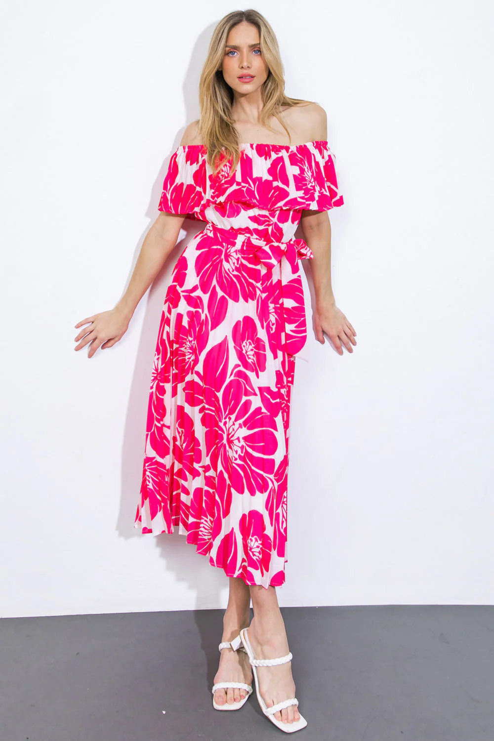 LOVE SCRIPT WOVEN MIDI DRESS - Image 2