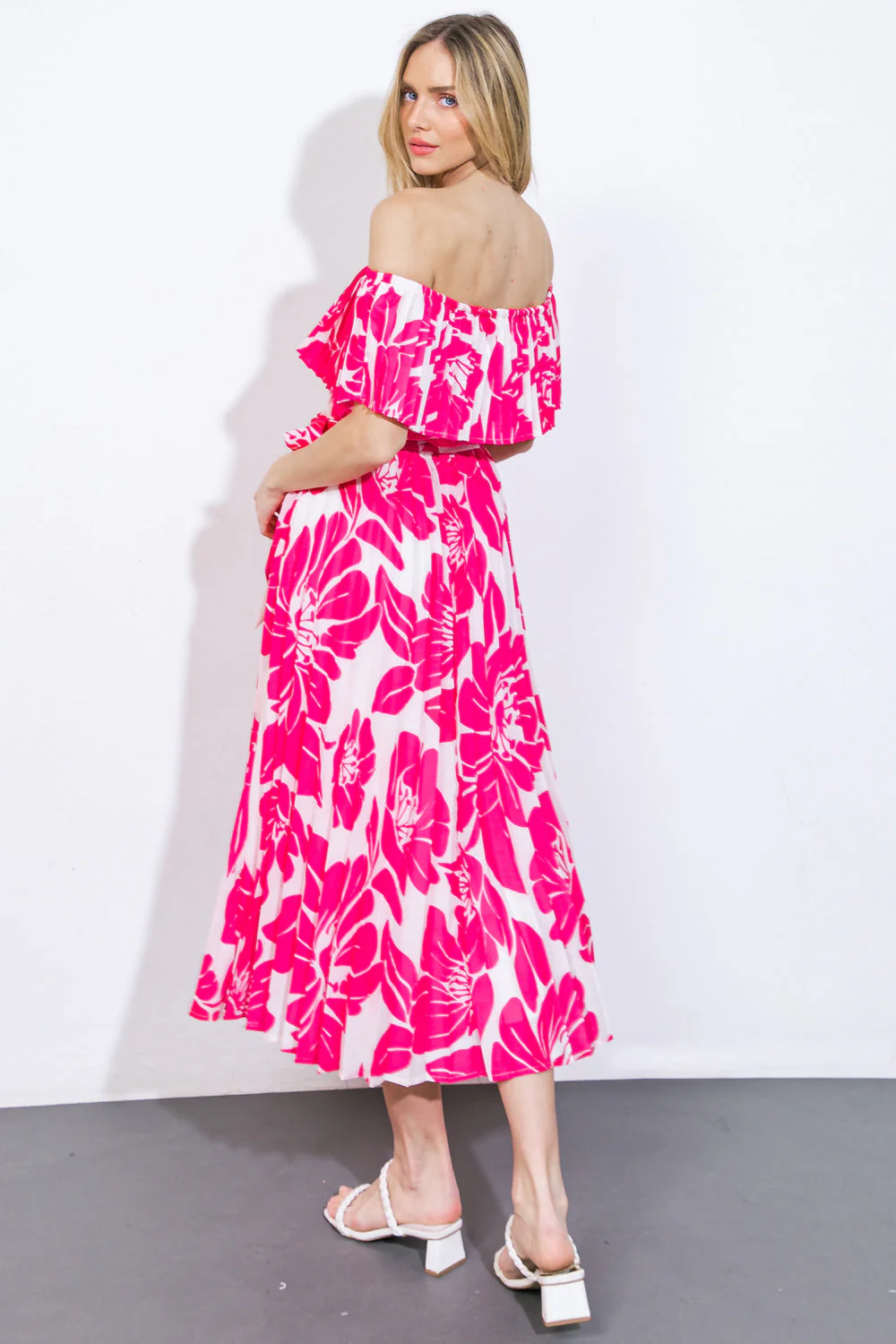 LOVE SCRIPT WOVEN MIDI DRESS - Image 3