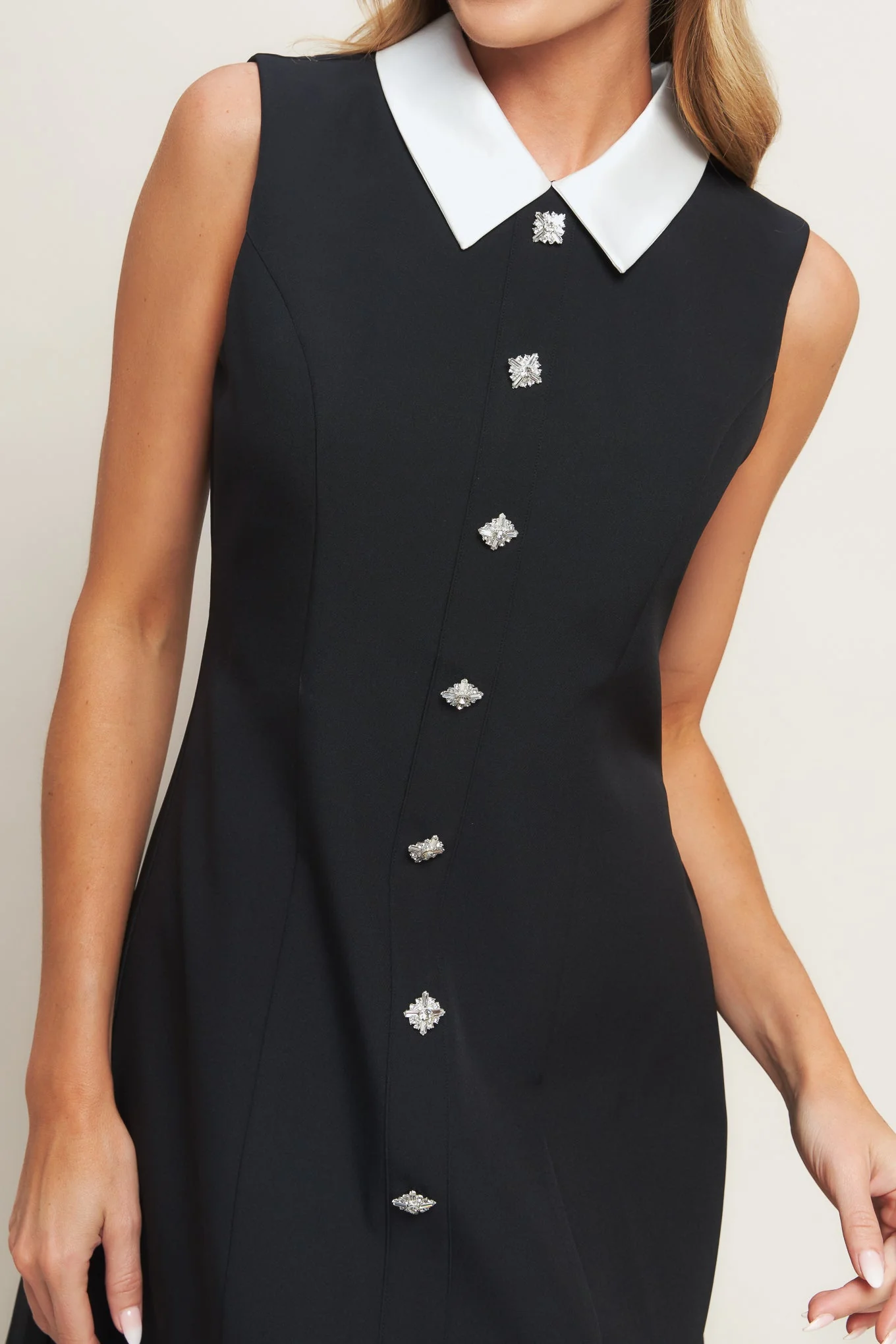 LOVELY MOMENT BLACK MINI DRESS - Image 5