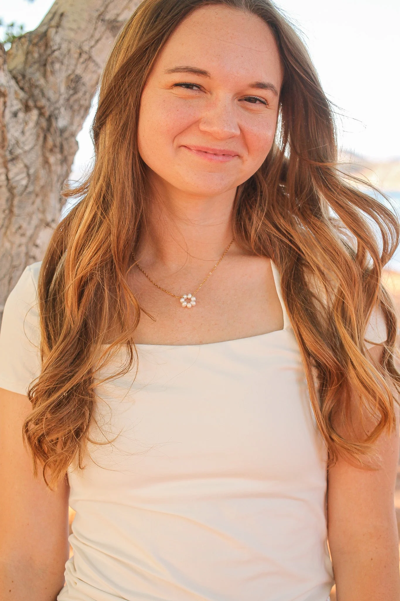 Lucy Necklace in Freshwater Pearl - Image 13