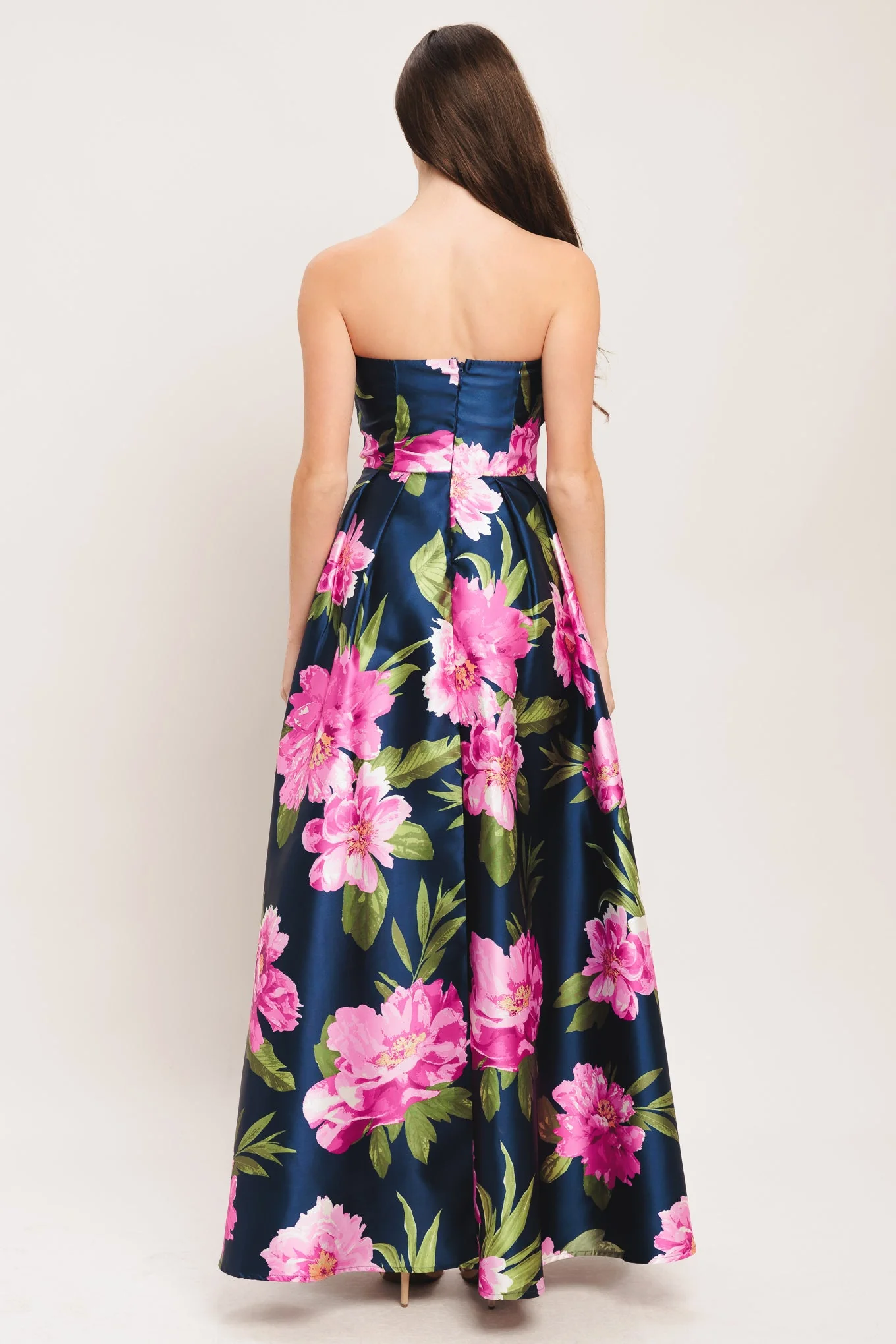 LUNA FLORA NAVY MAXI DRESS - FINAL SALE - Image 2