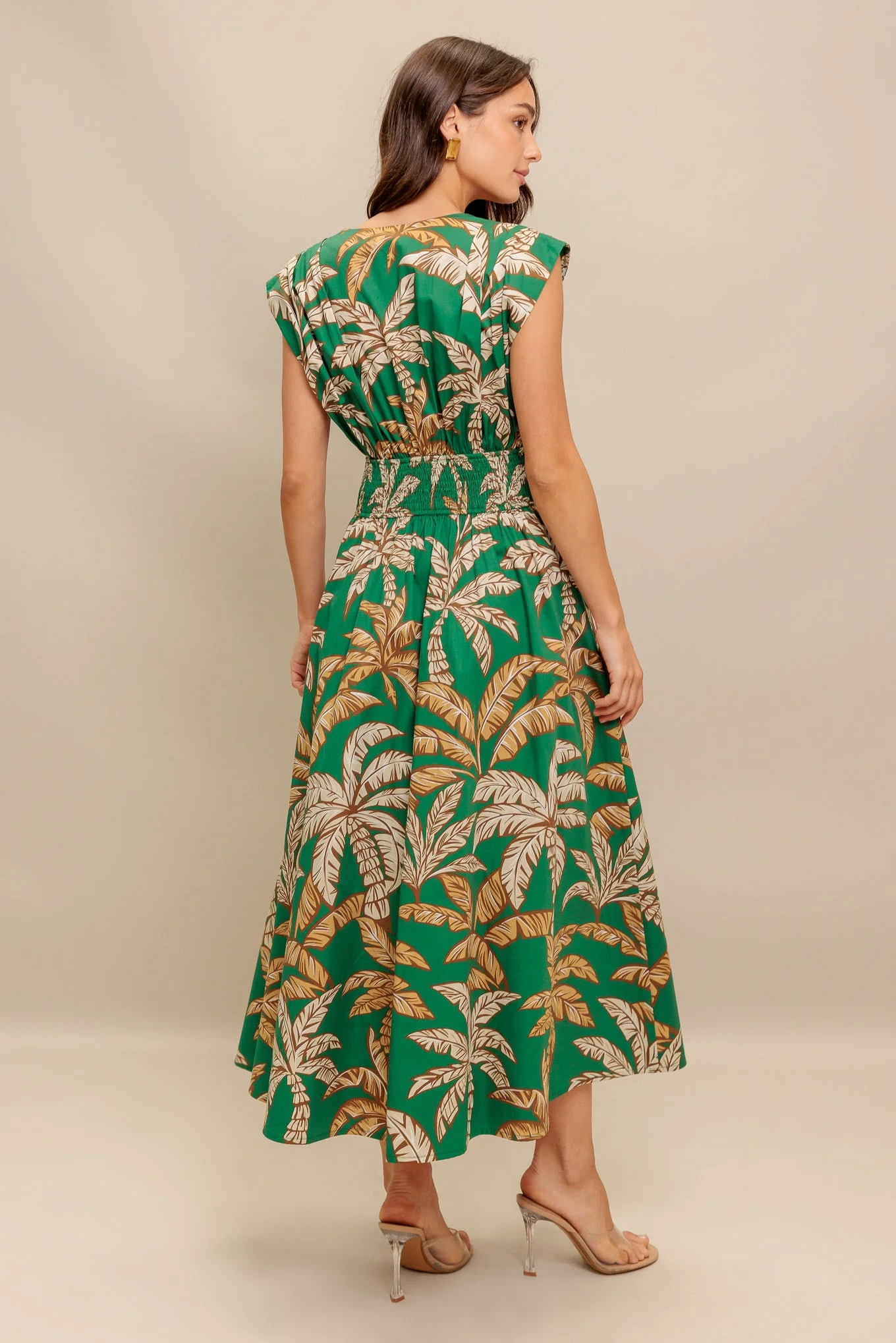 LUSH STILLNESS COTTON MIDI DRESS - Image 2