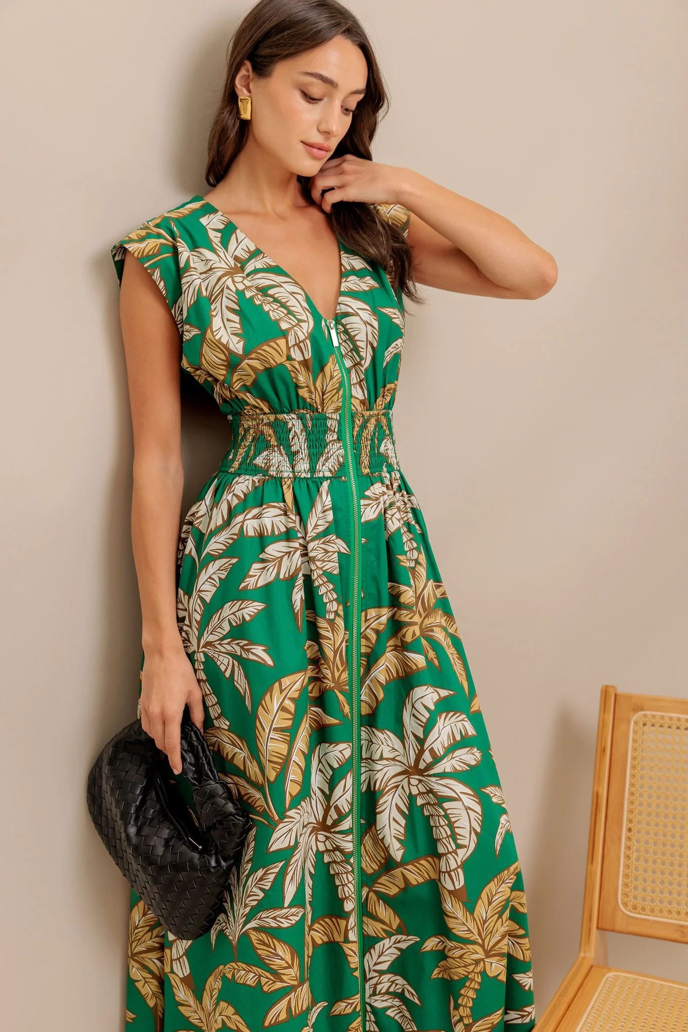 LUSH STILLNESS COTTON MIDI DRESS - Image 8