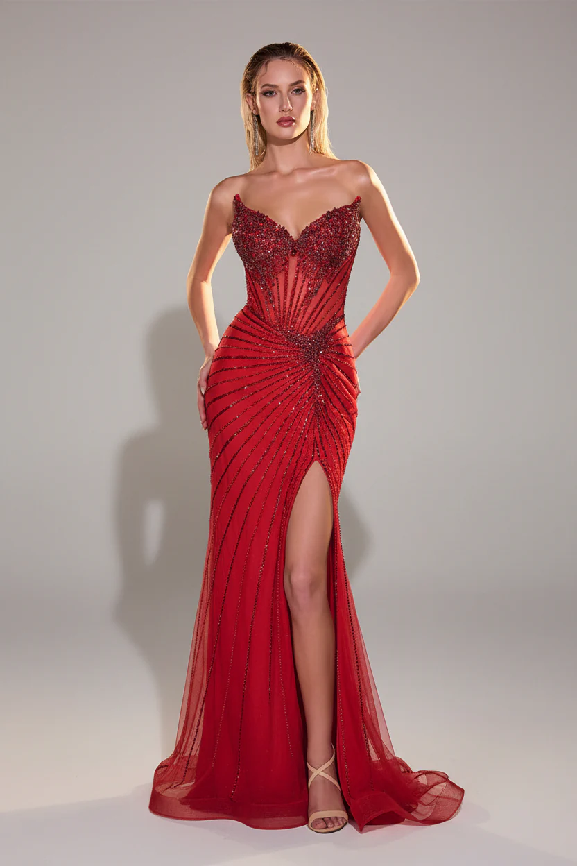 MACKENZIE GOWN - FITTED STRAPLESS DRESS - Image 3
