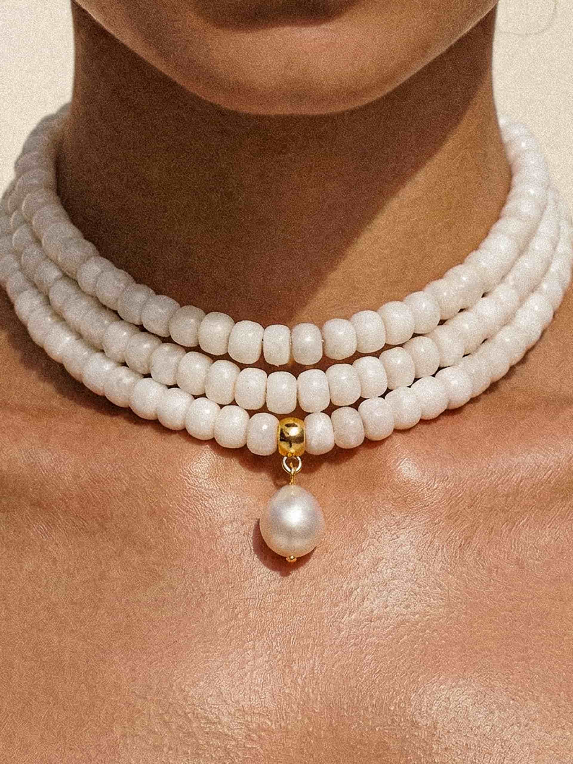 Marina Layers White Quartz Necklace - Image 2