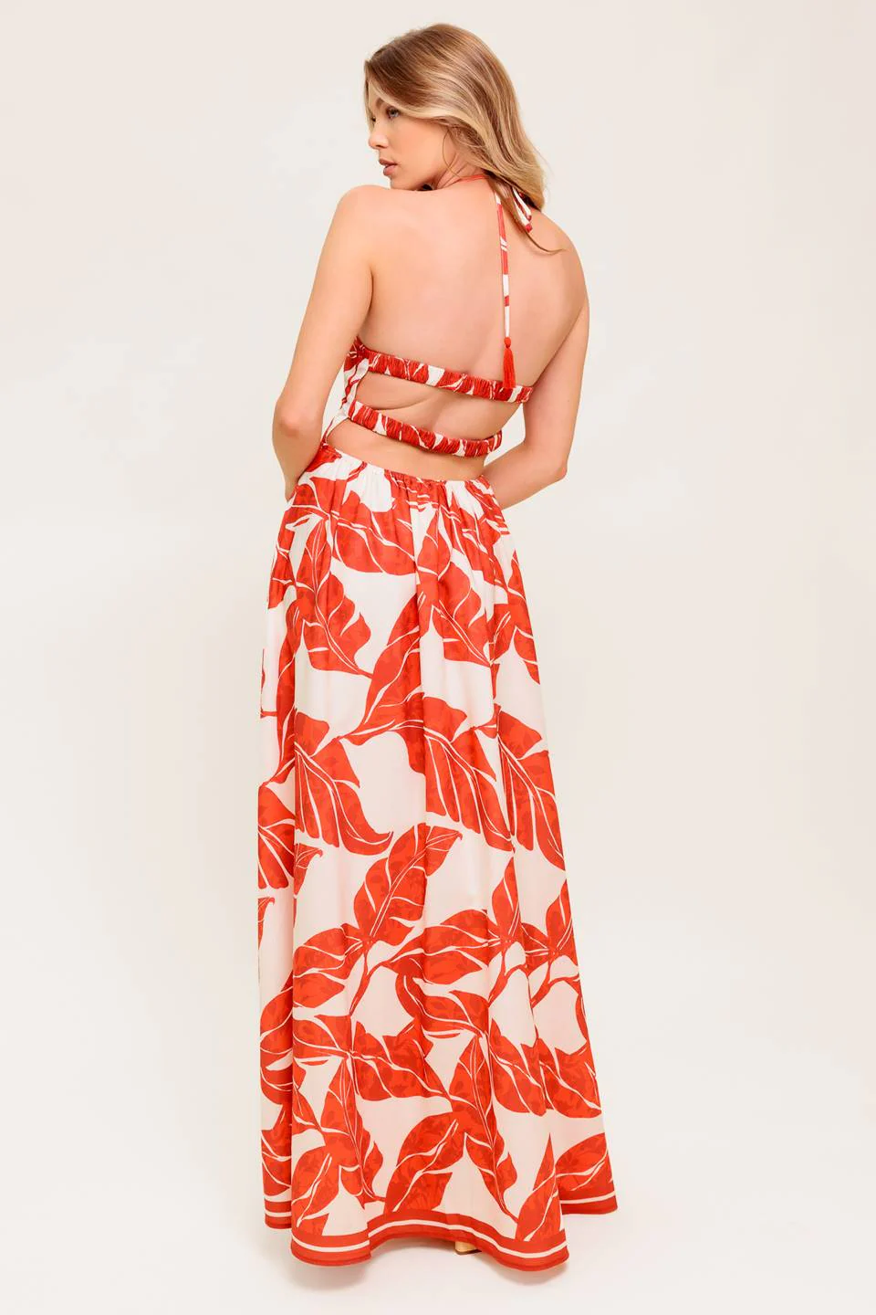 MARLEY MAXI DRESS - TROPICAL HALTER MAXI- FINAL SALE - Image 2