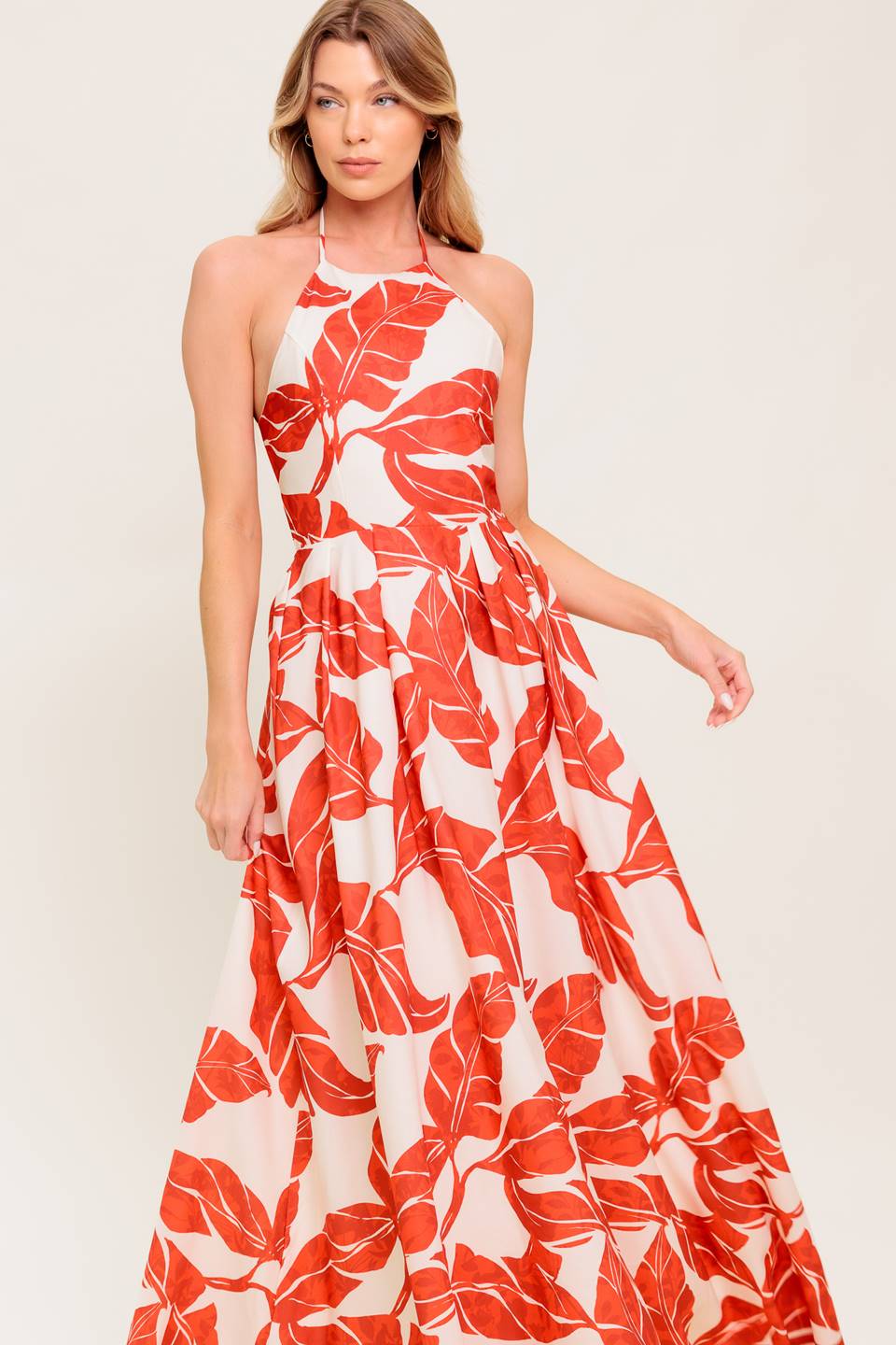 MARLEY MAXI DRESS - TROPICAL HALTER MAXI- FINAL SALE - Image 5