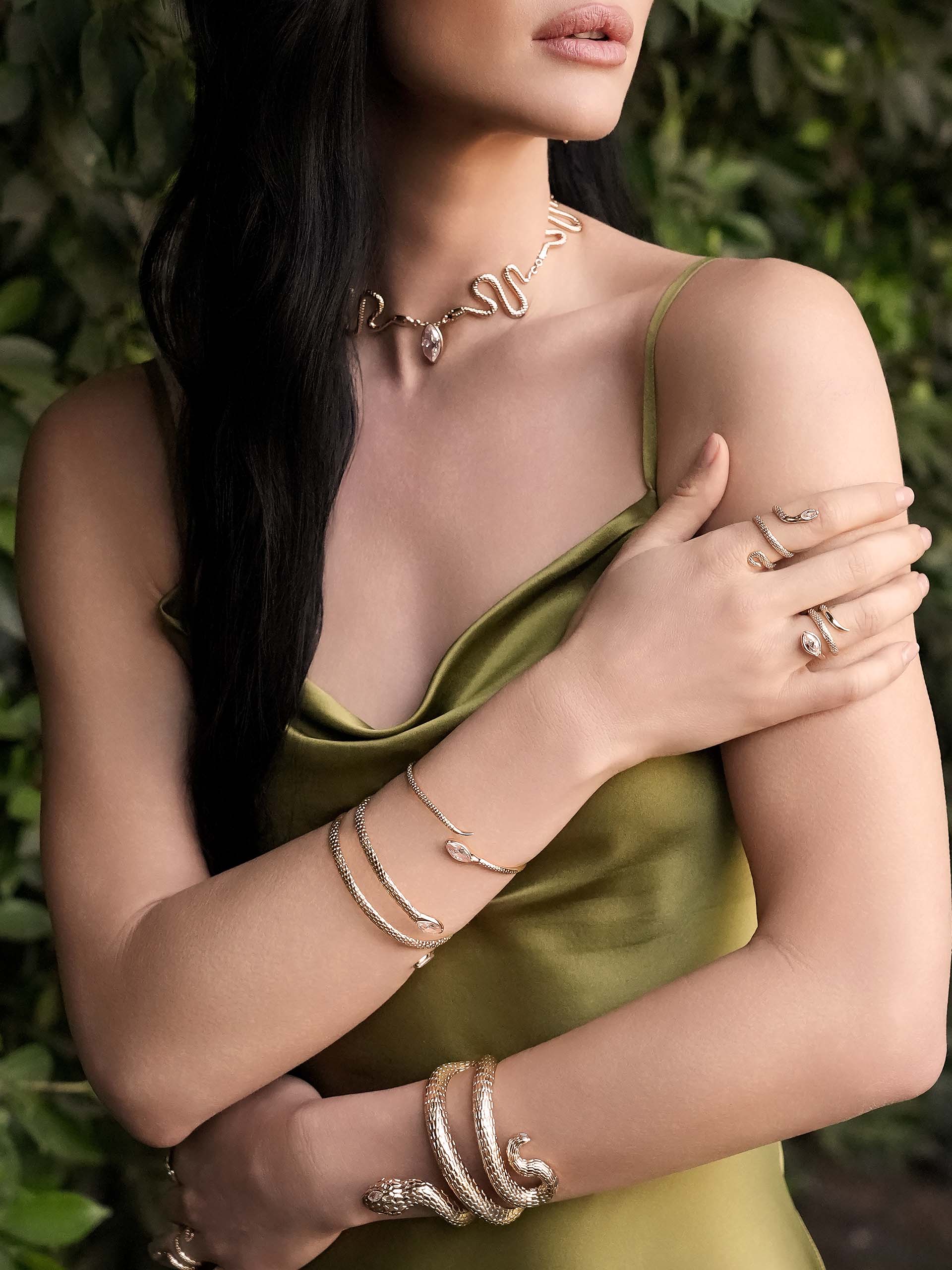 Marquise Coiled Bangle - Image 4