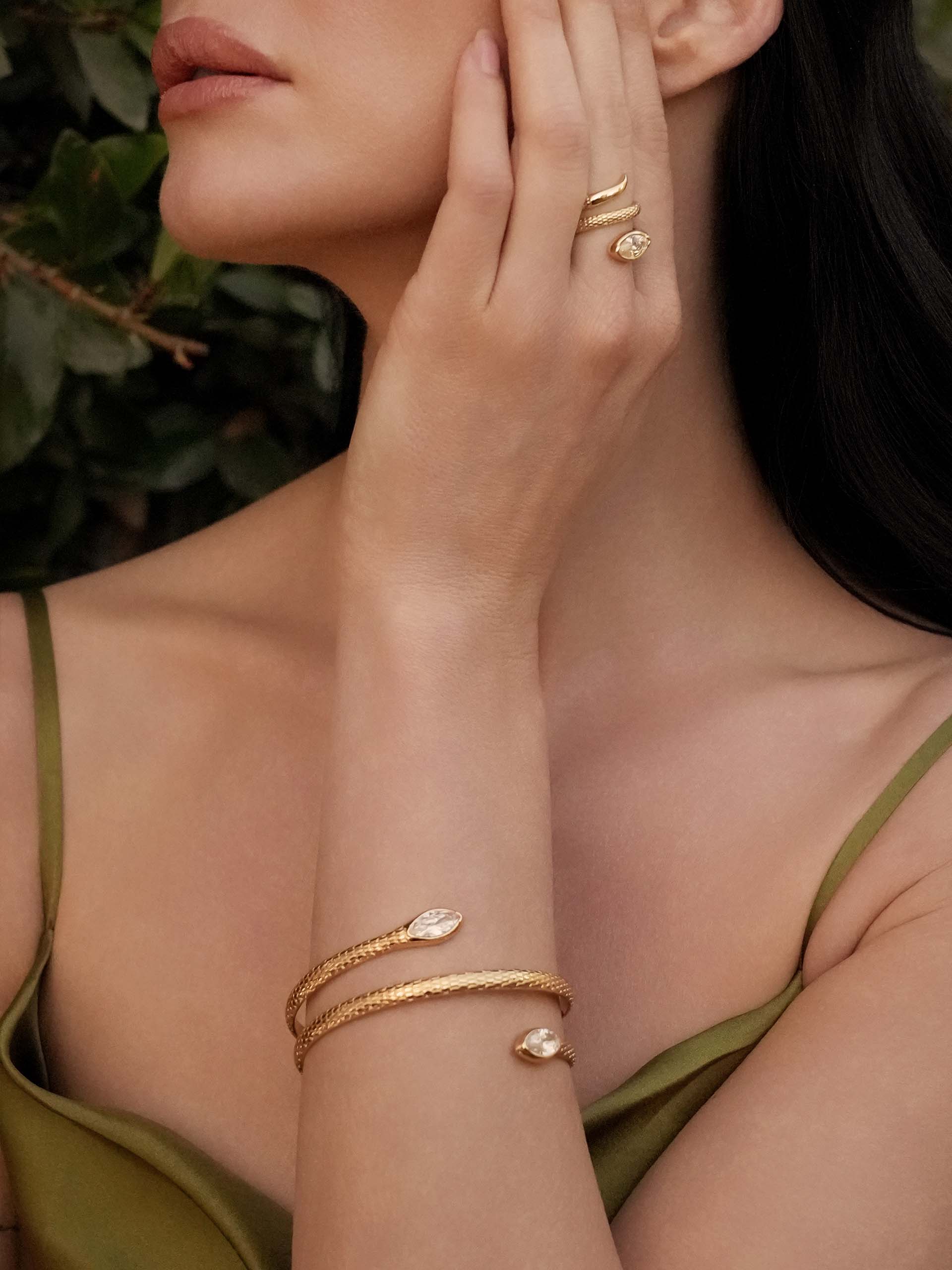 Marquise Coiled Bangle - Image 6