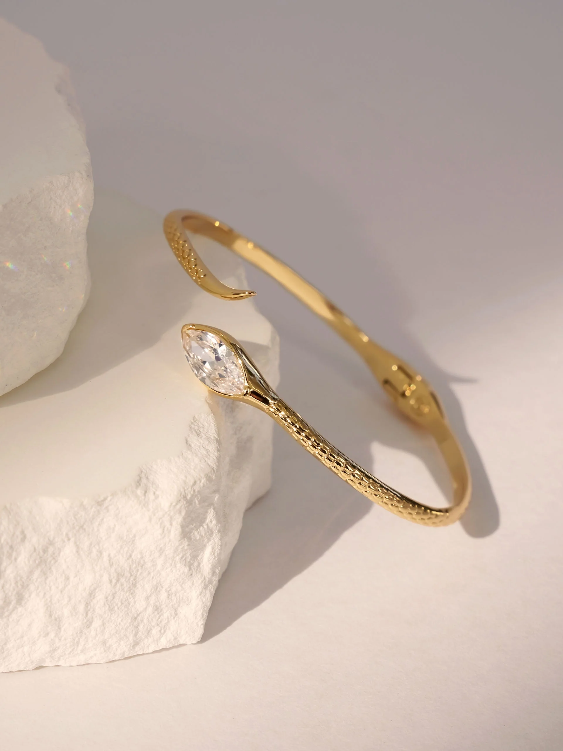Marquise Crystal Cuff Bracelet - Image 3