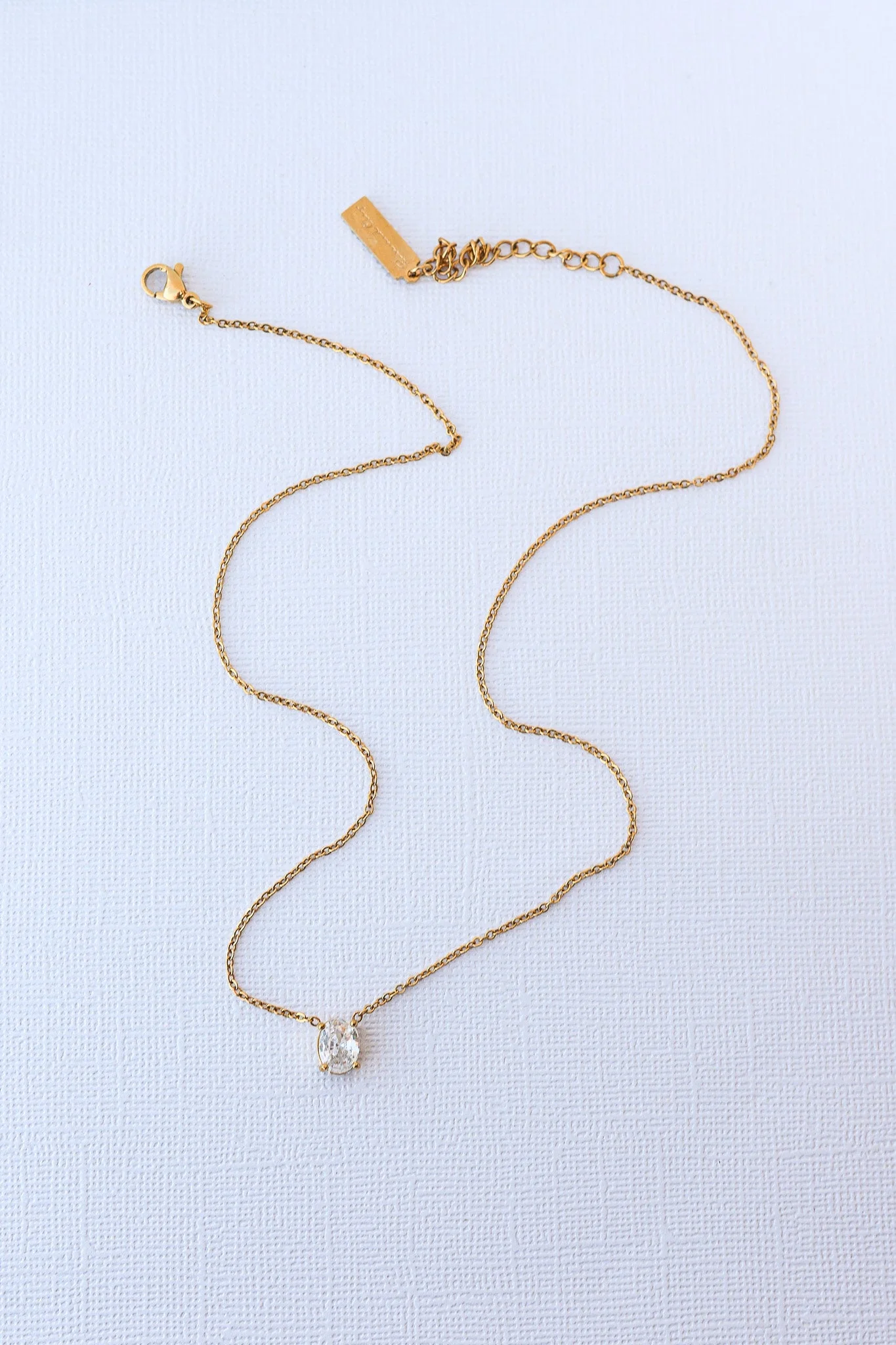 Mary Crystal Drop Necklace - Image 9