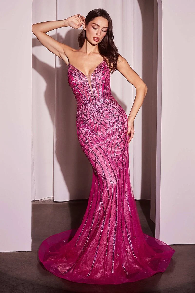 MAXWELL GOWN - CRYSTAL STRAPLESS EMBELLISHED MERMAID GOWN - Image 19