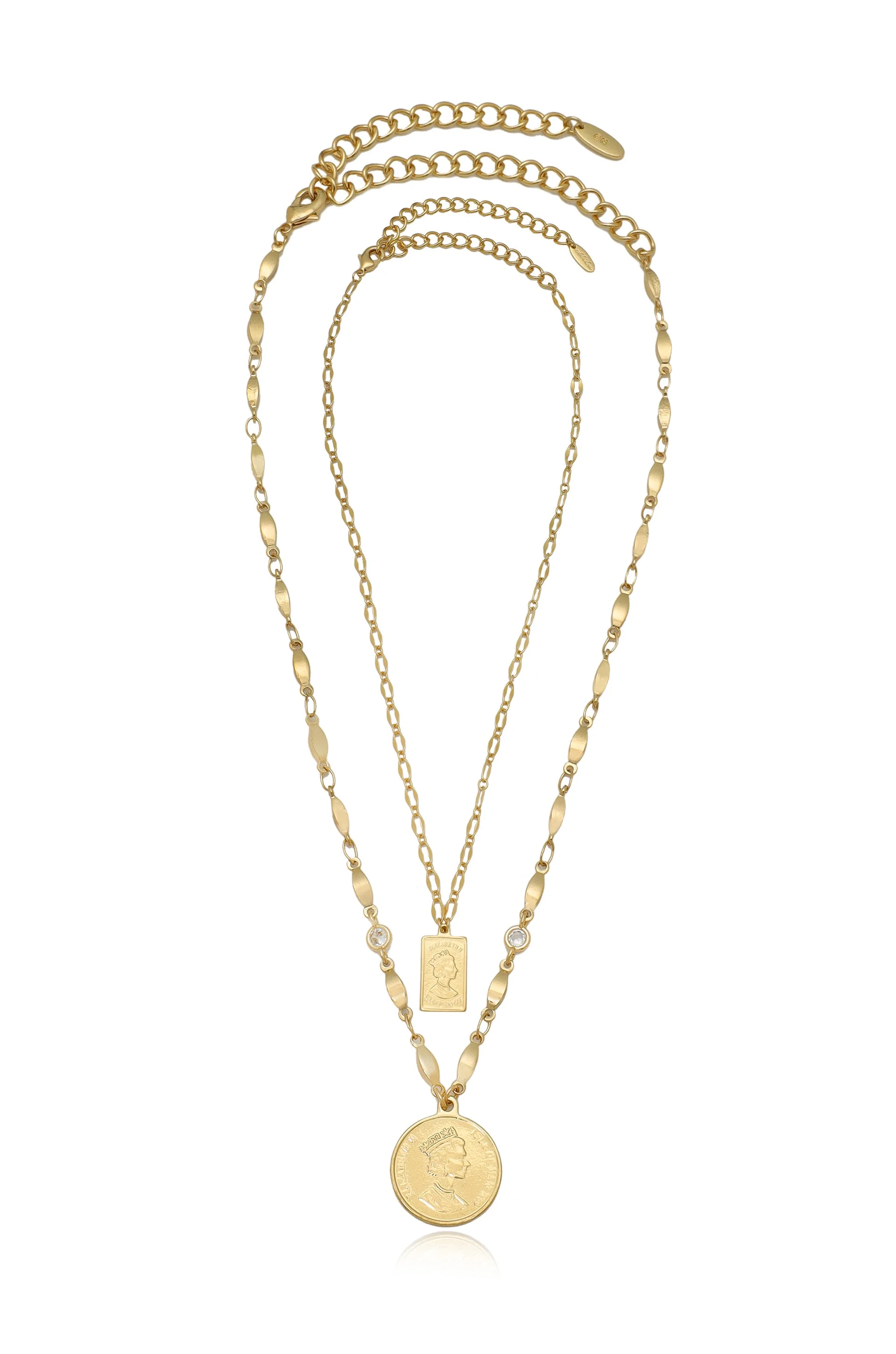 Medallions of Mine Layered Coin Necklace Set - Image 2