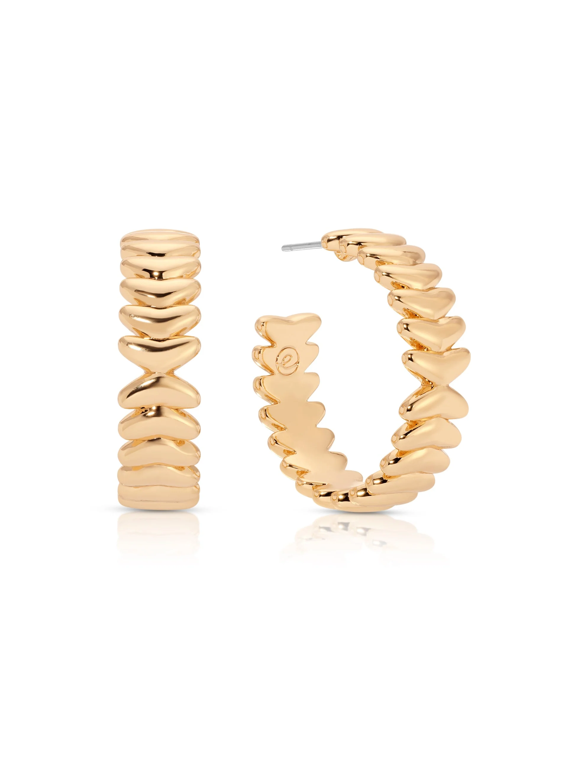 Medium Metal Moderna Hoops - Image 2