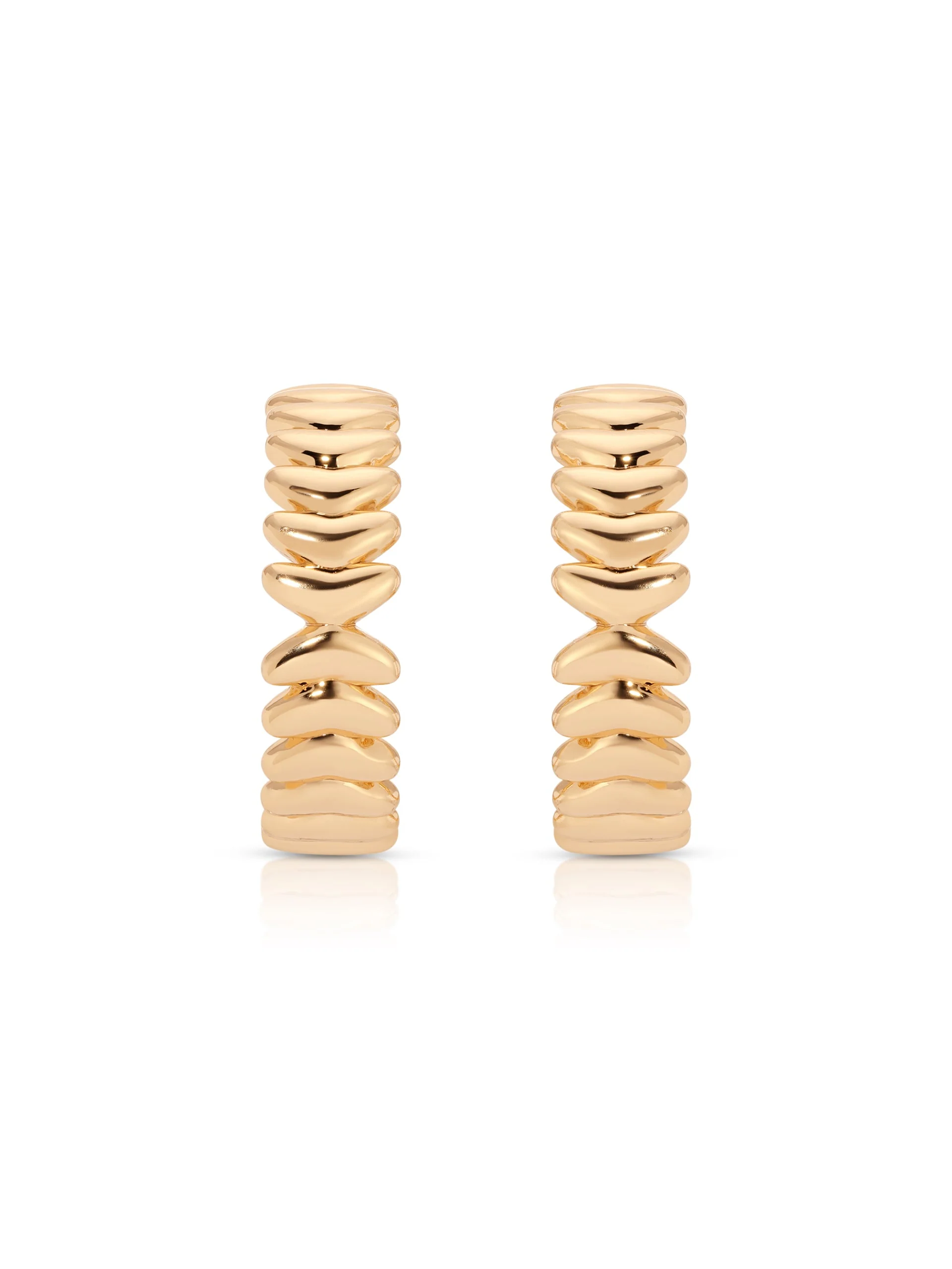 Medium Metal Moderna Hoops - Image 3