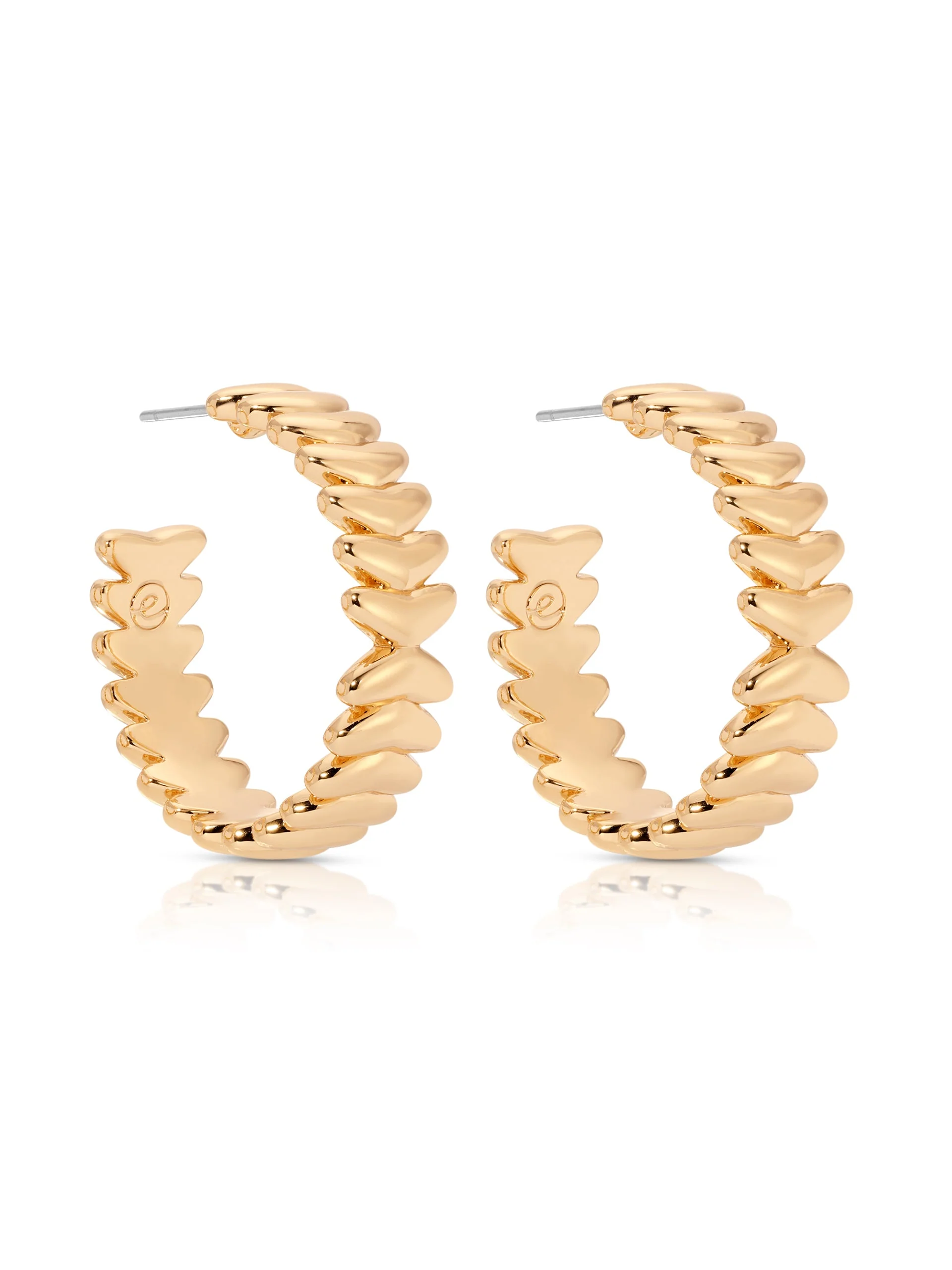 Medium Metal Moderna Hoops - Image 5