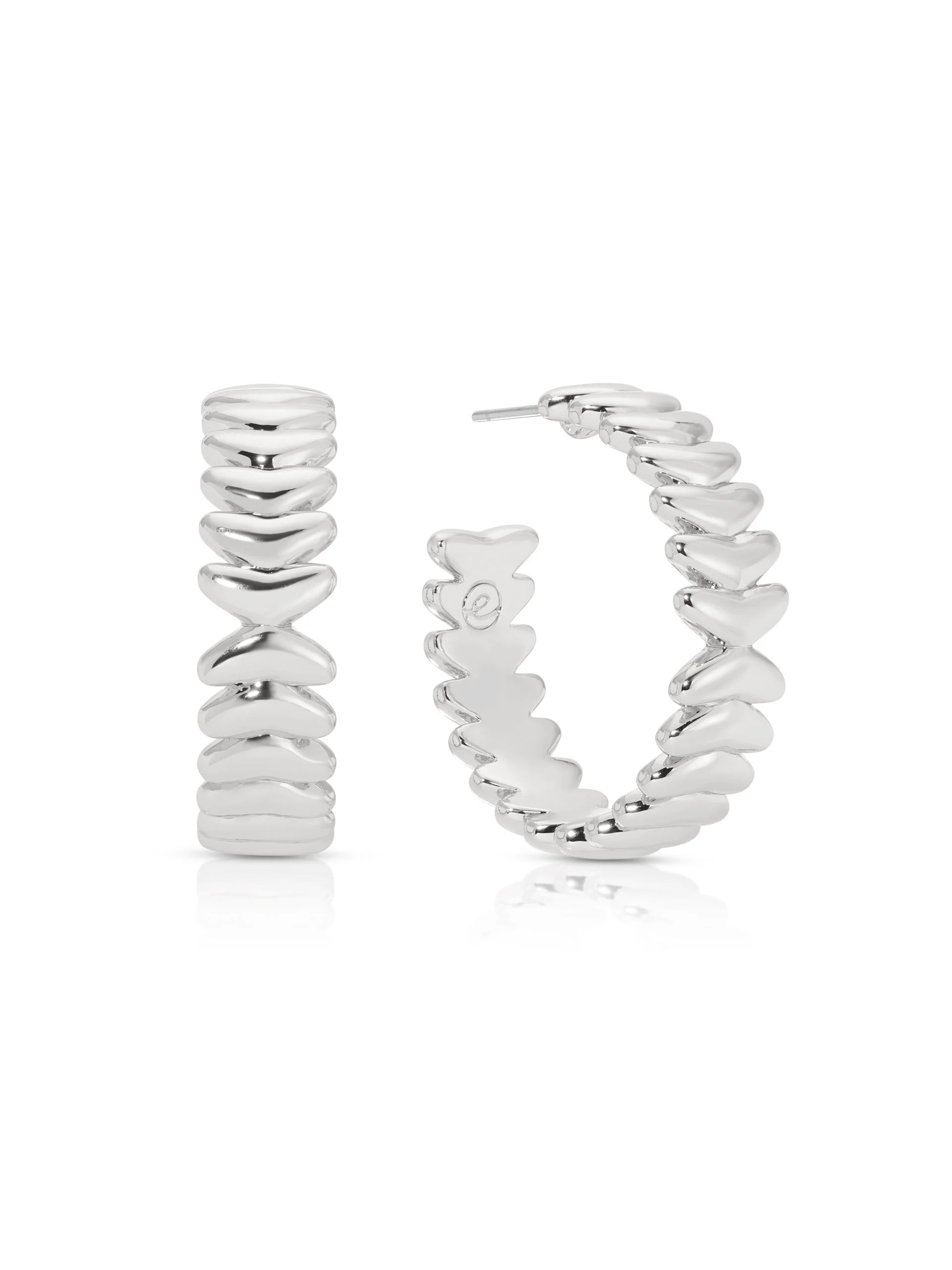 Medium Metal Moderna Hoops - Image 7