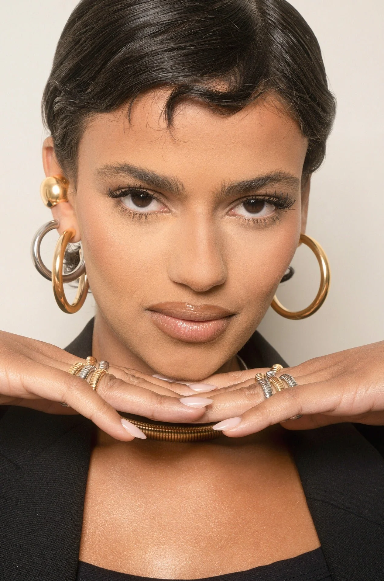 Medium Thick Classic Hoops - Image 12
