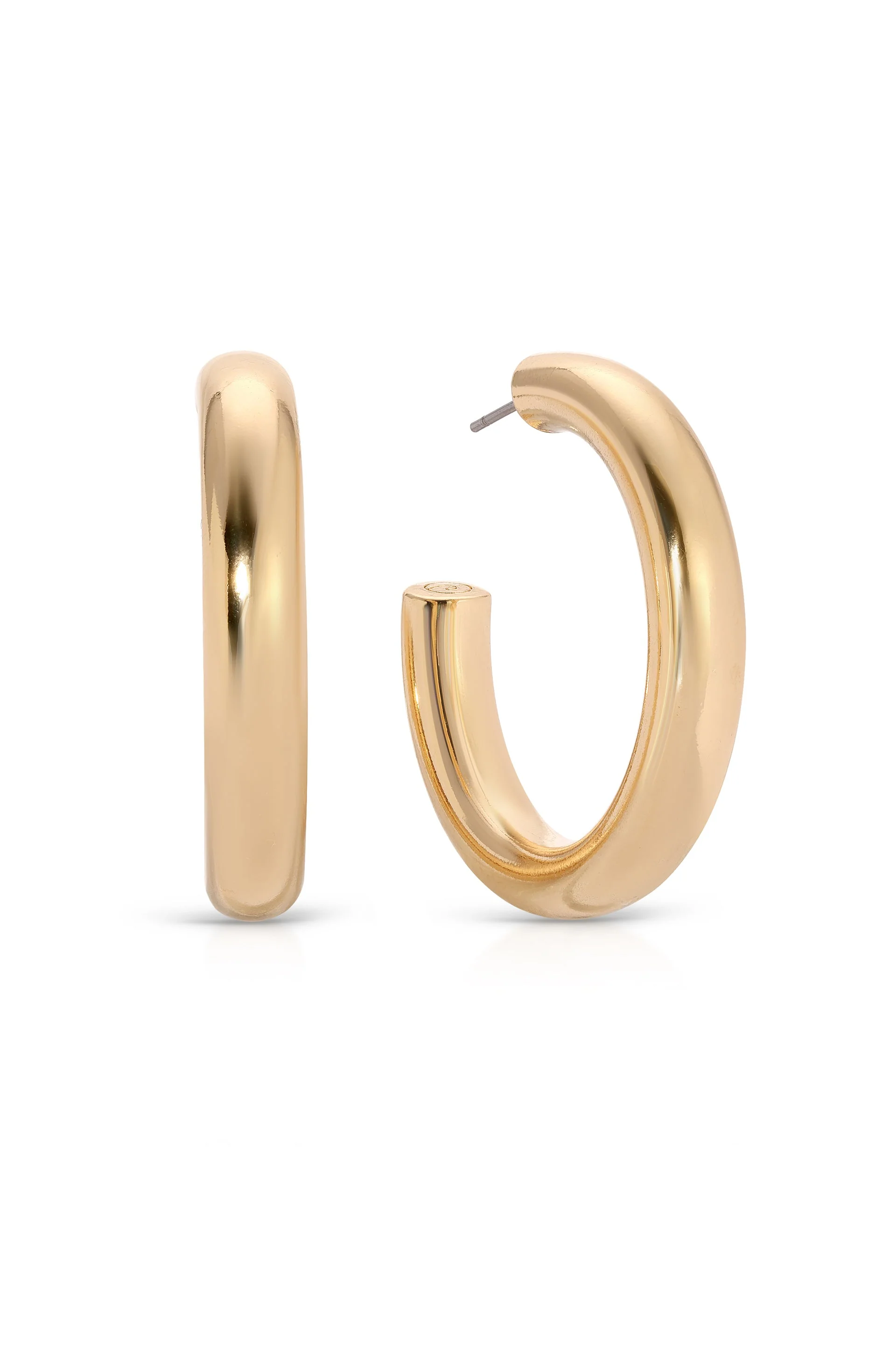Medium Thick Classic Hoops - Image 2