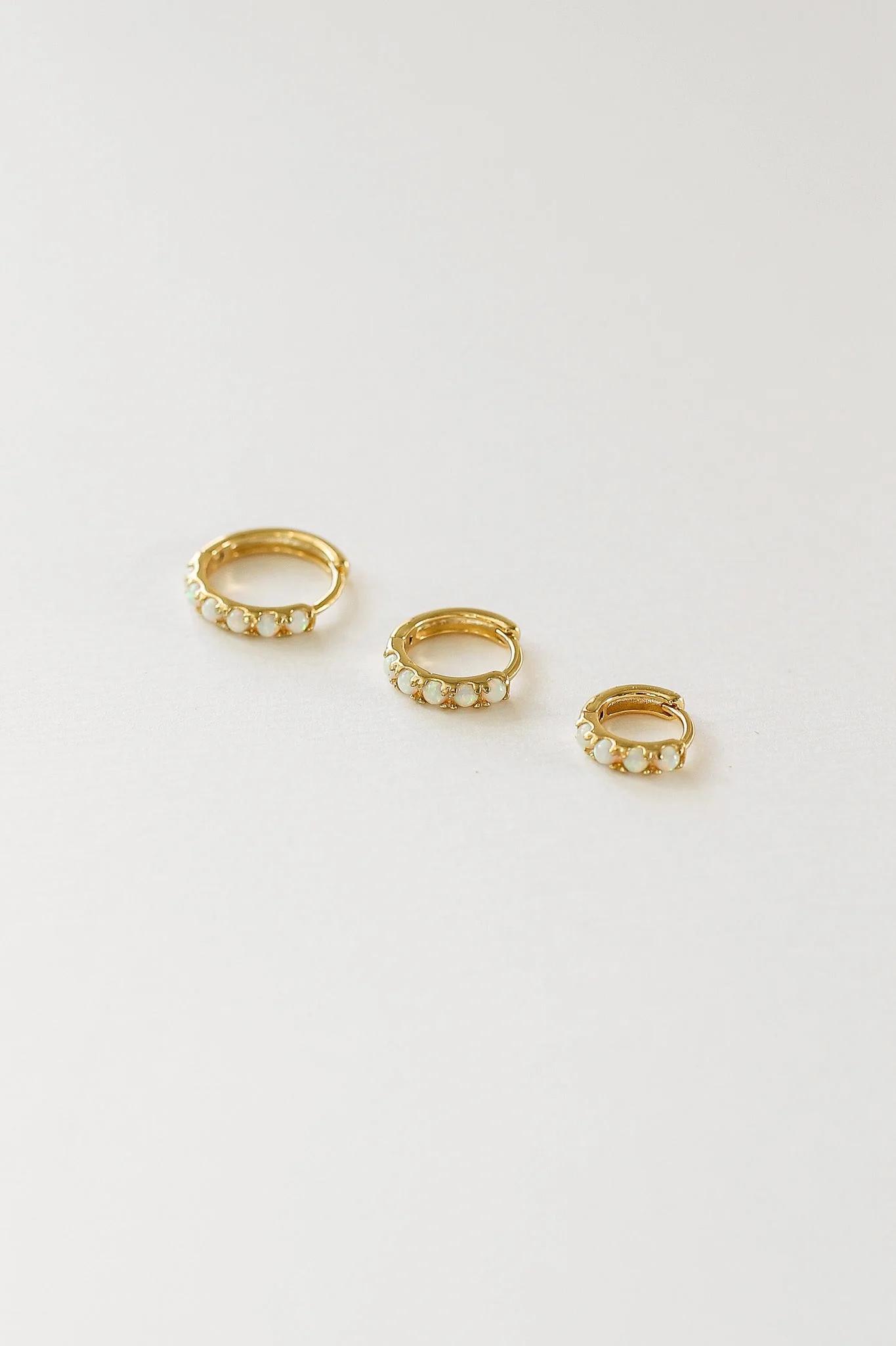 Micro Opal Hoop Earring - Image 10