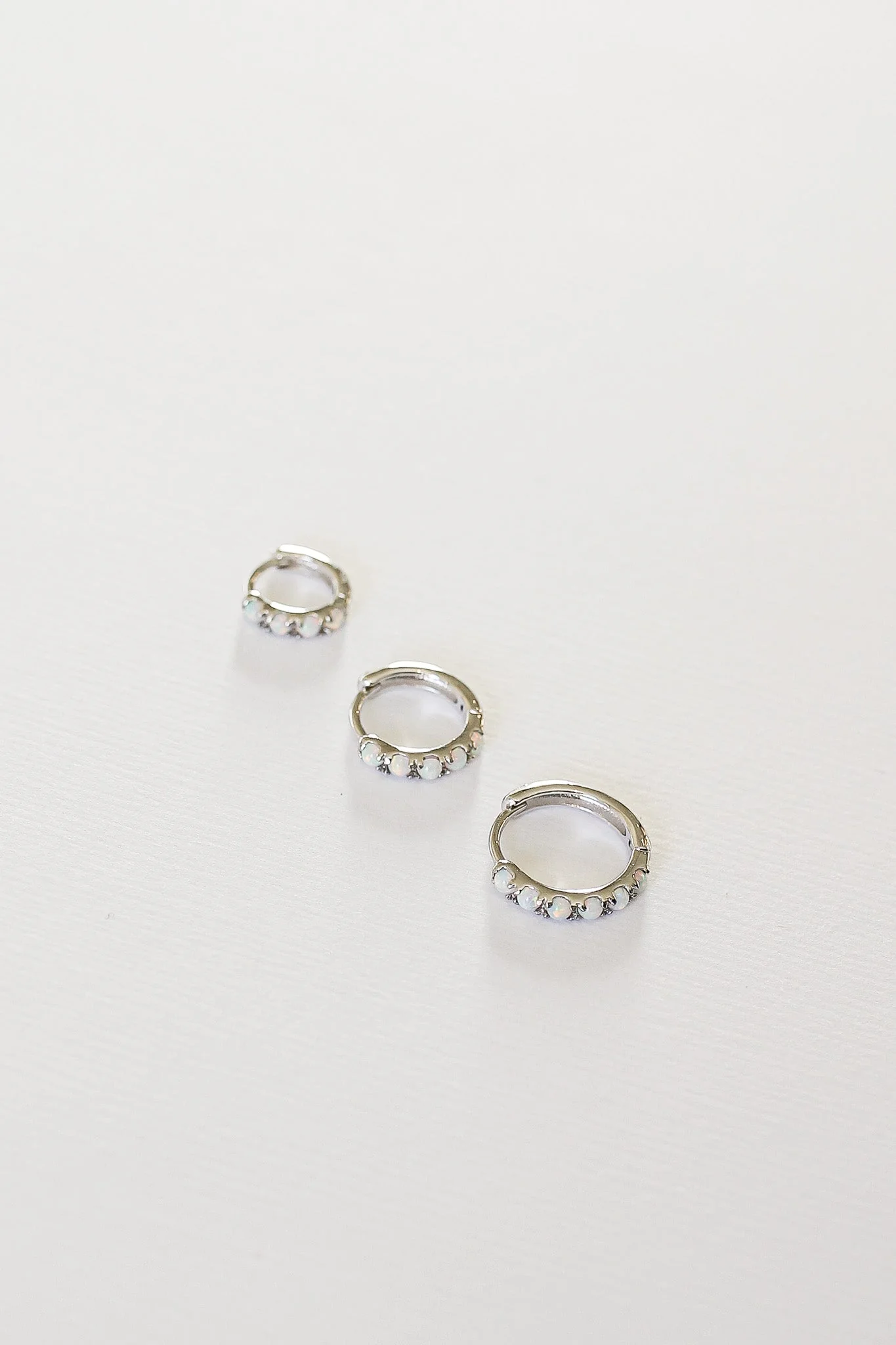Micro Opal Hoop Earring - Image 2