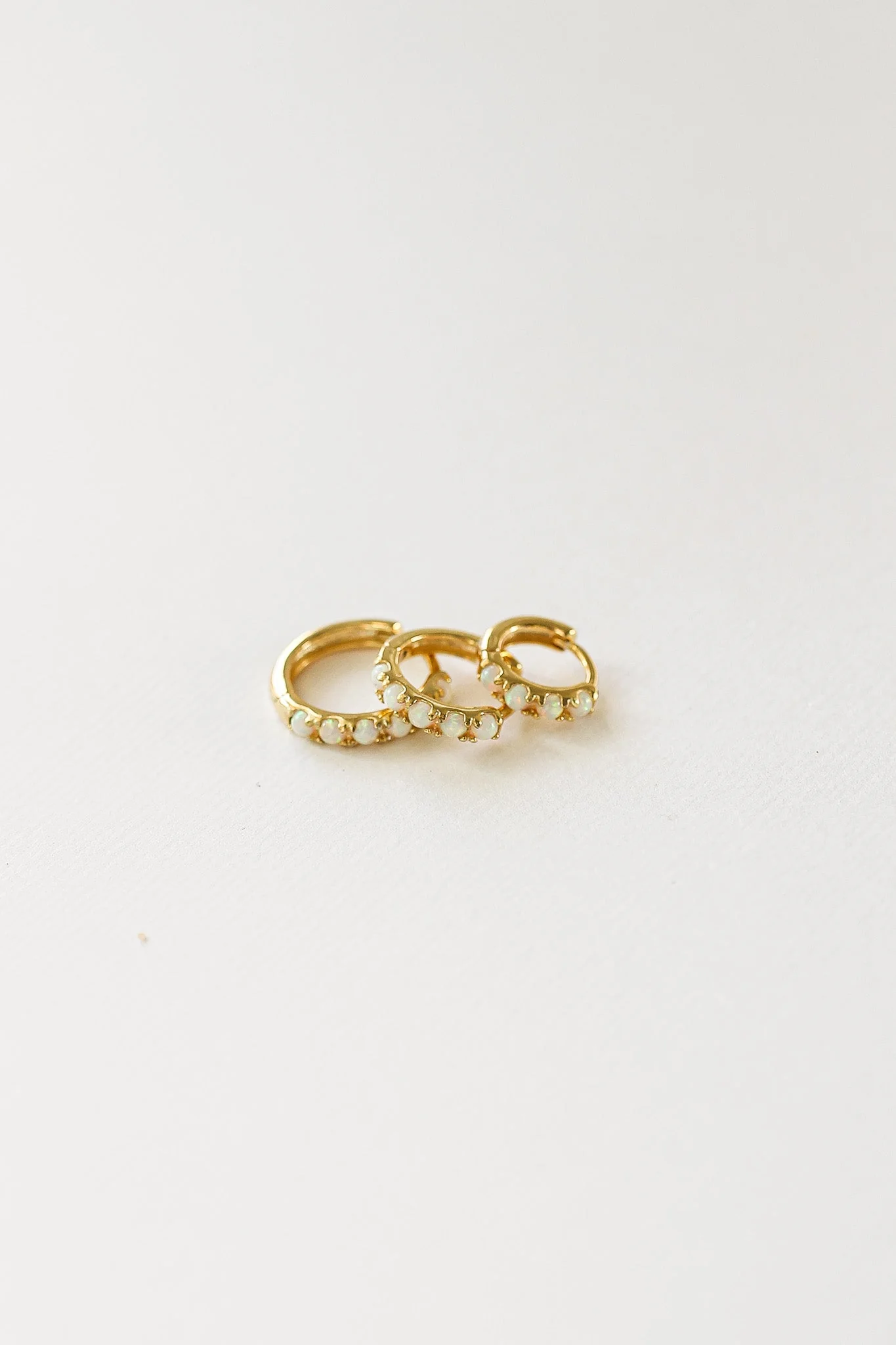 Micro Opal Hoop Earring - Image 5