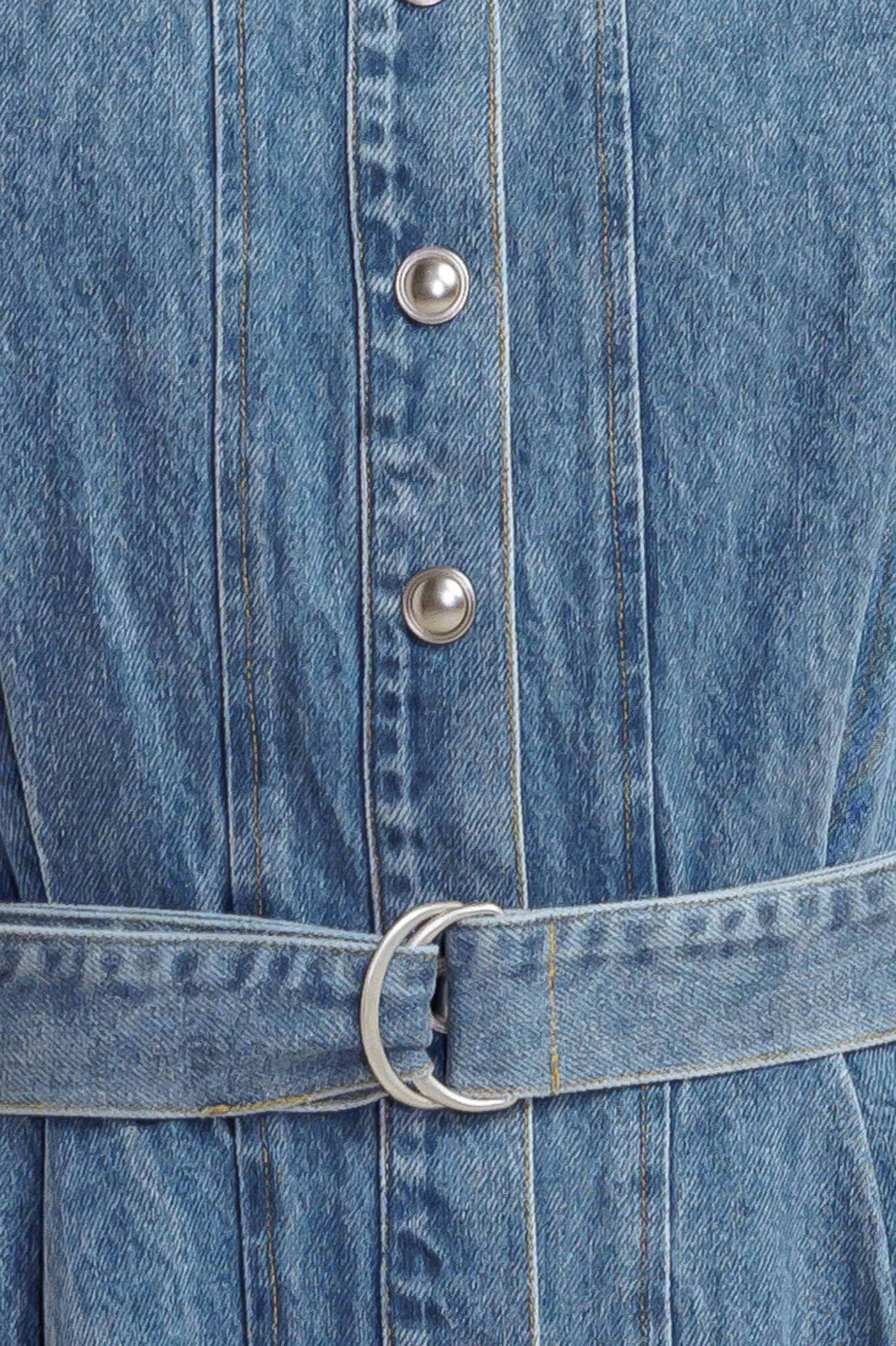 MIDNIGHT RODEO DENIM MIDI DRESS - Image 8