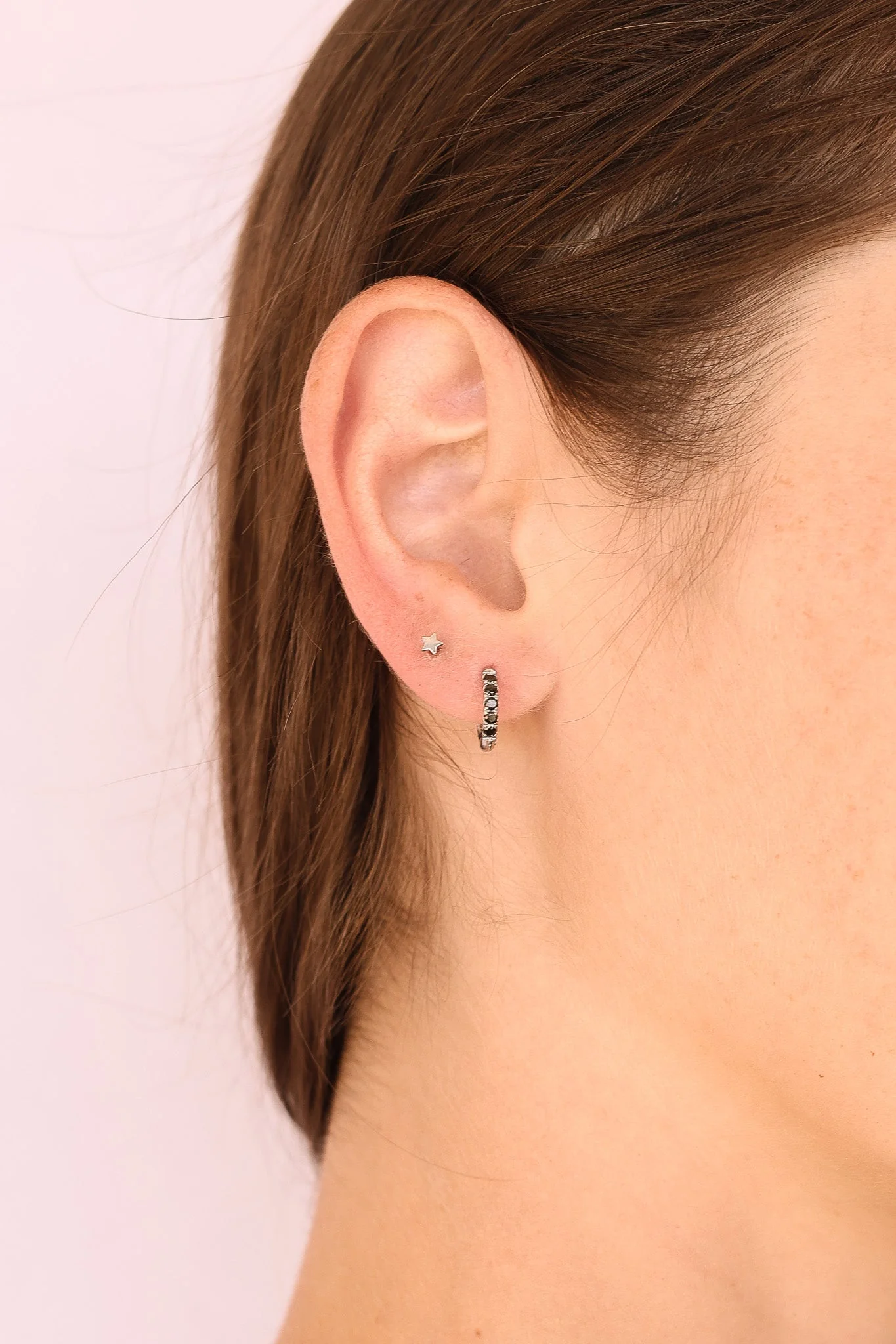 Mini Star Flat Back Stud Earring - Image 4