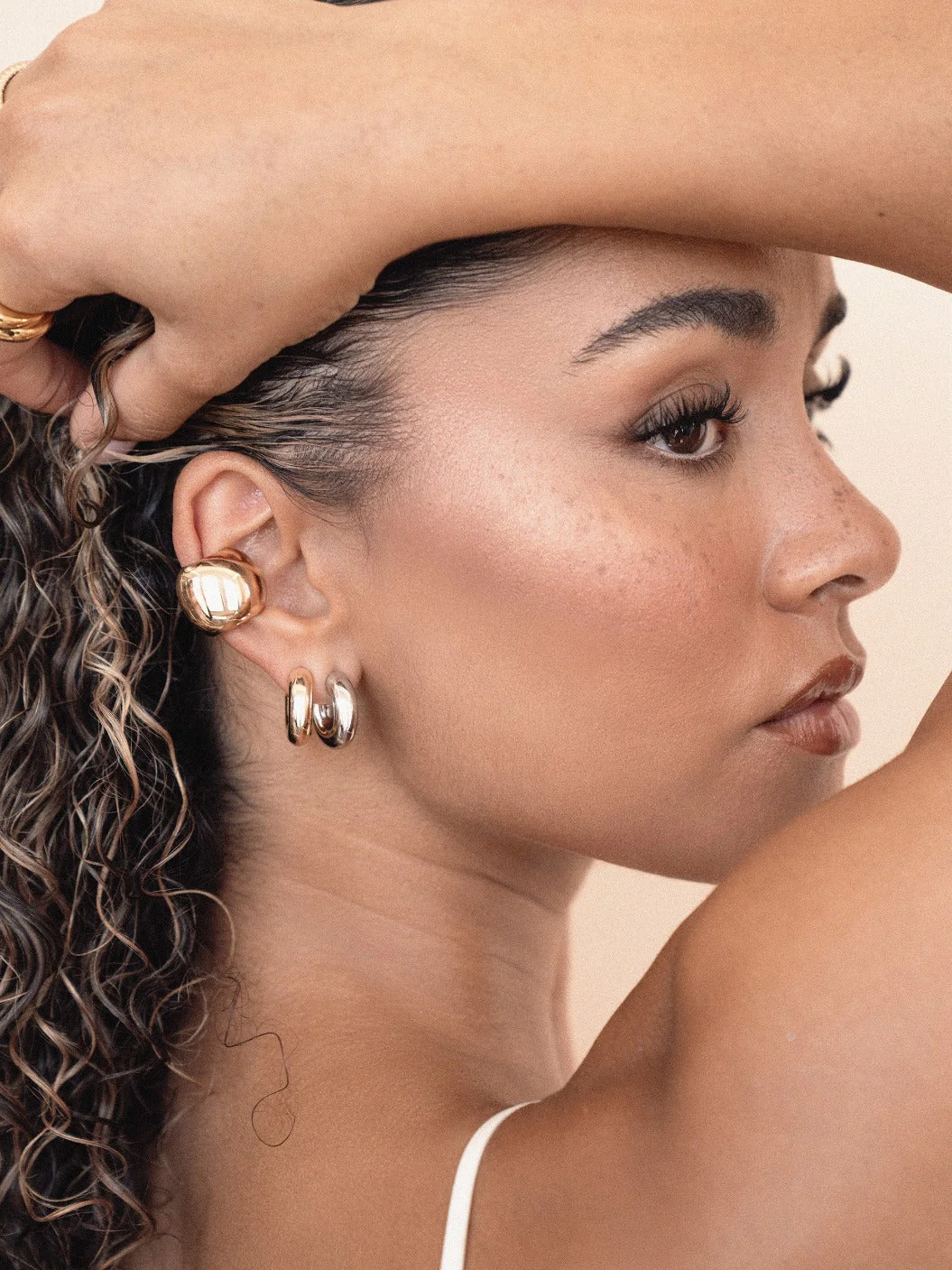 Mini Thick Classic Hoops - Image 7