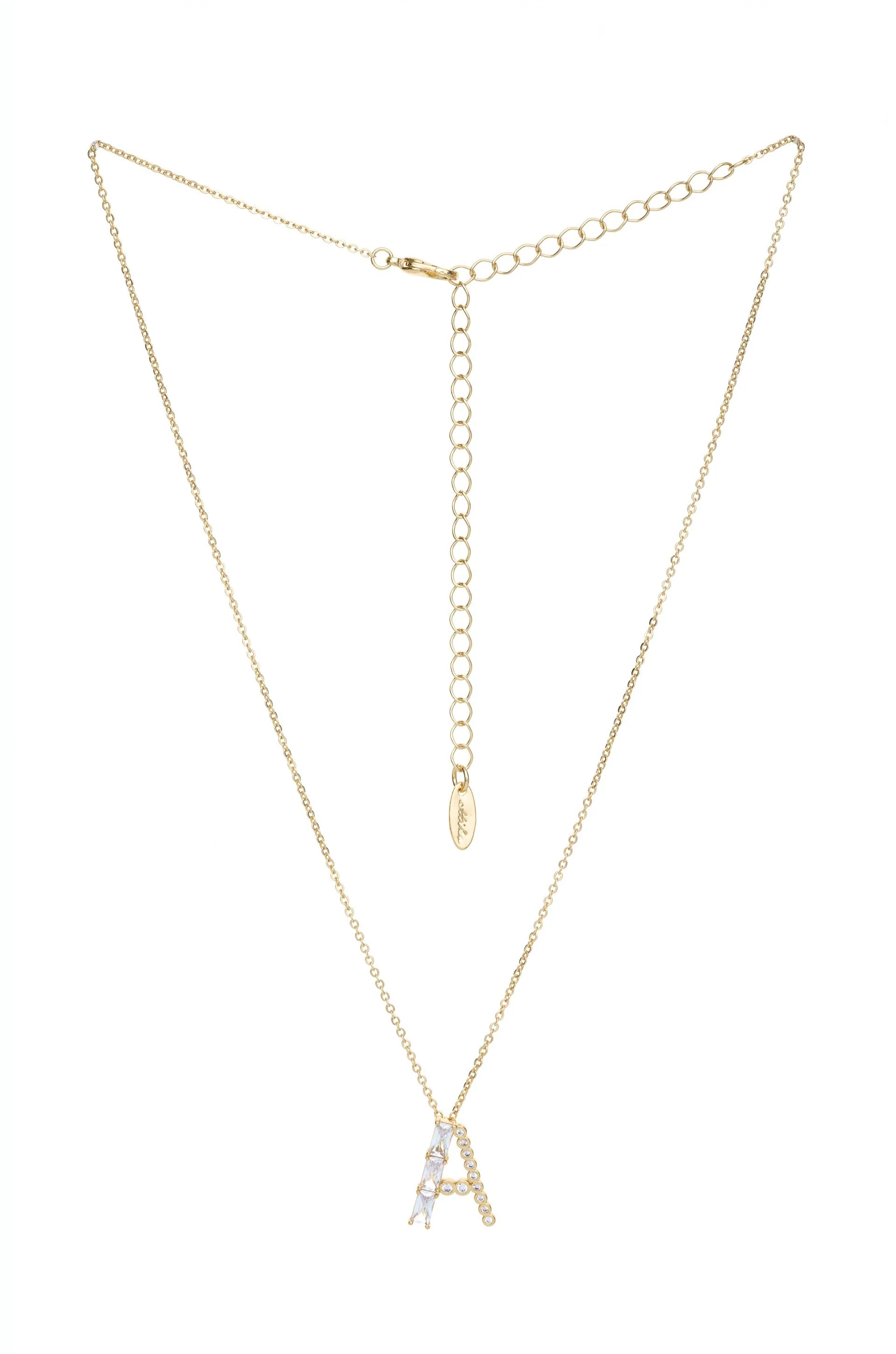 Mixed Crystal Initial Necklace - Image 4