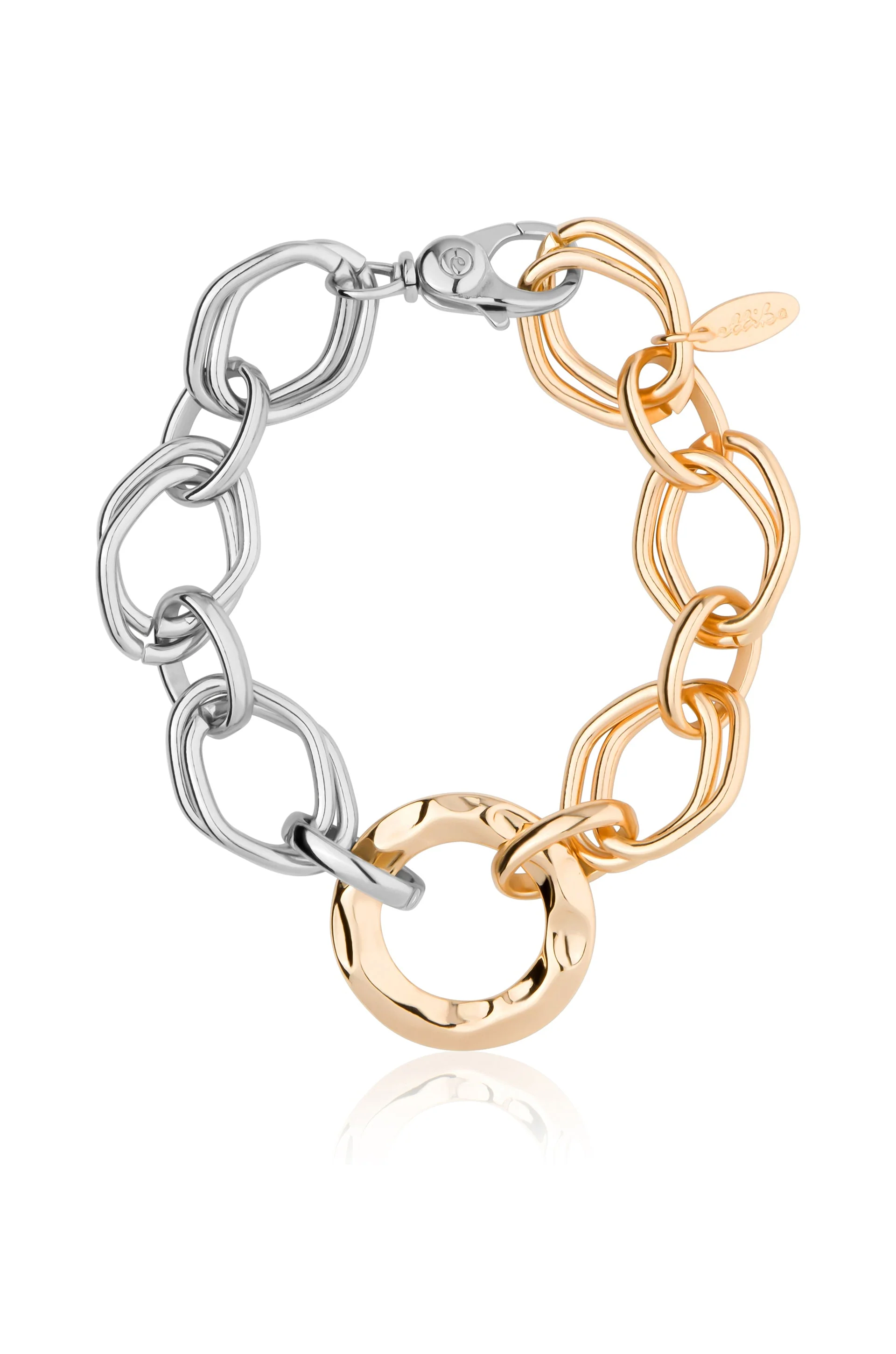 Mixed Metal Chain Link Bracelet - Image 2