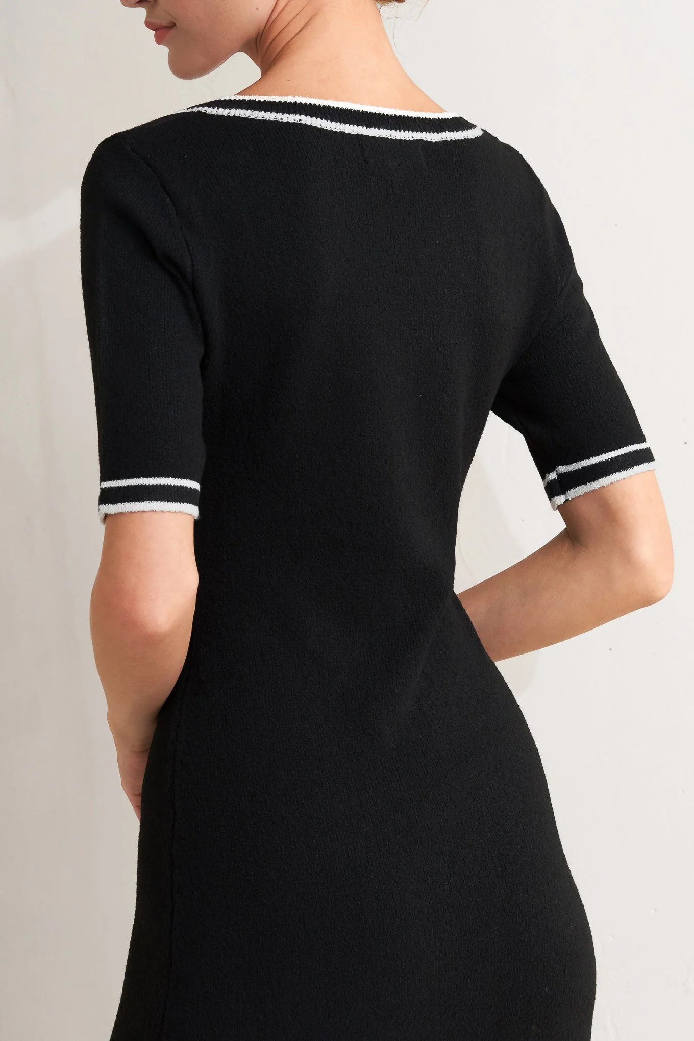MODERN CLASSIC SWEATER KNIT MIDI DRESS - Image 6