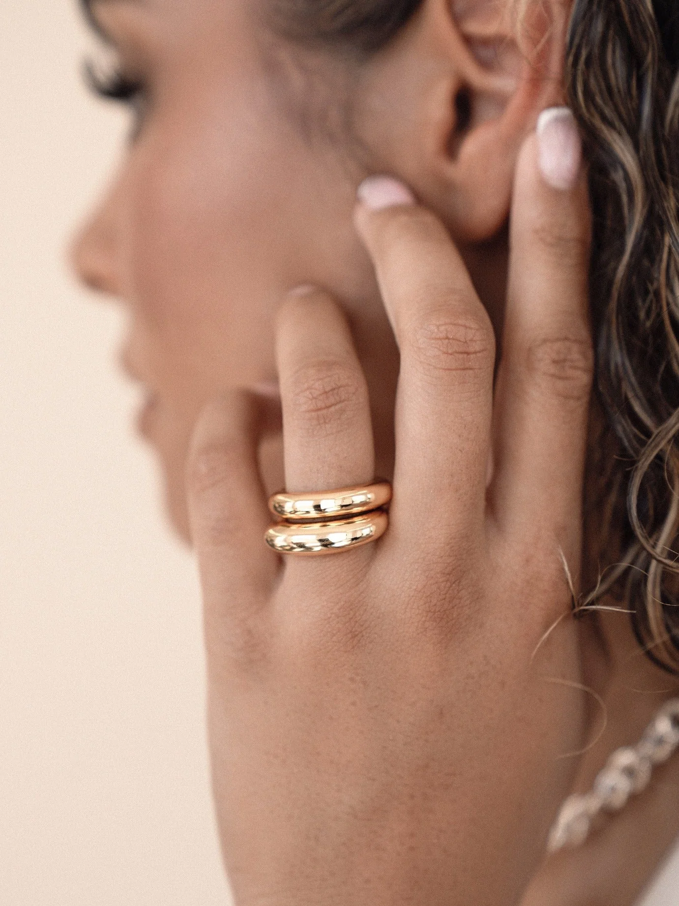 Modern Dome Ring Set - Image 5