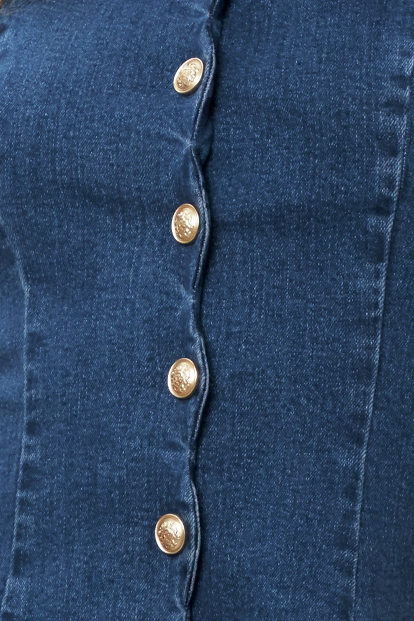 MODERN SWEET DENIM MINI DRESS - Image 7
