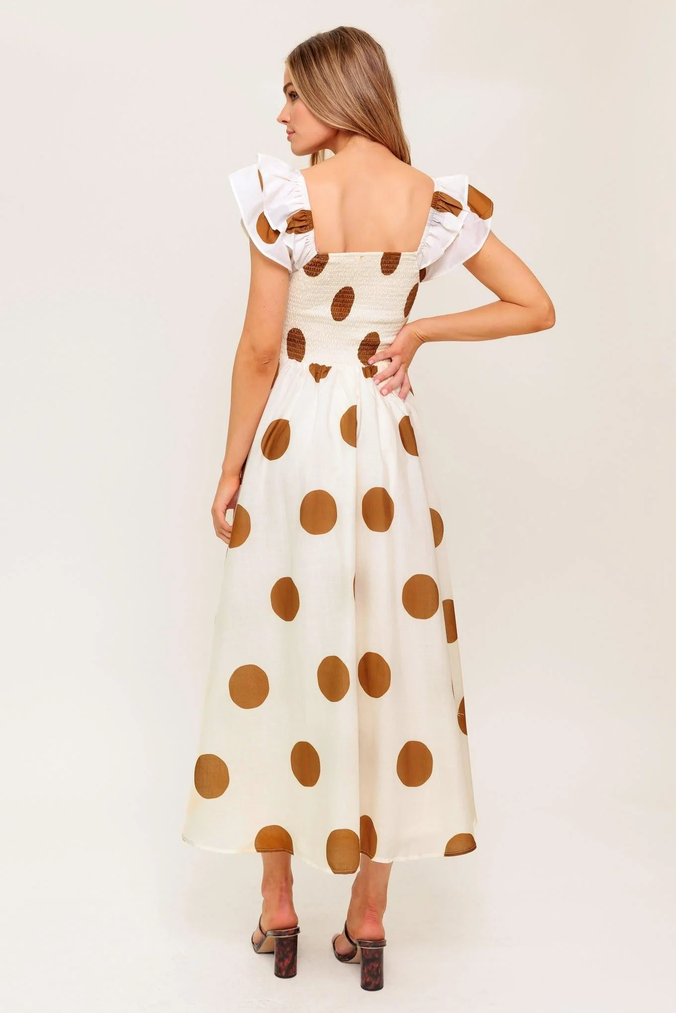 MOJITO MOOD POLKA DOT MIDI DRESS - Image 2