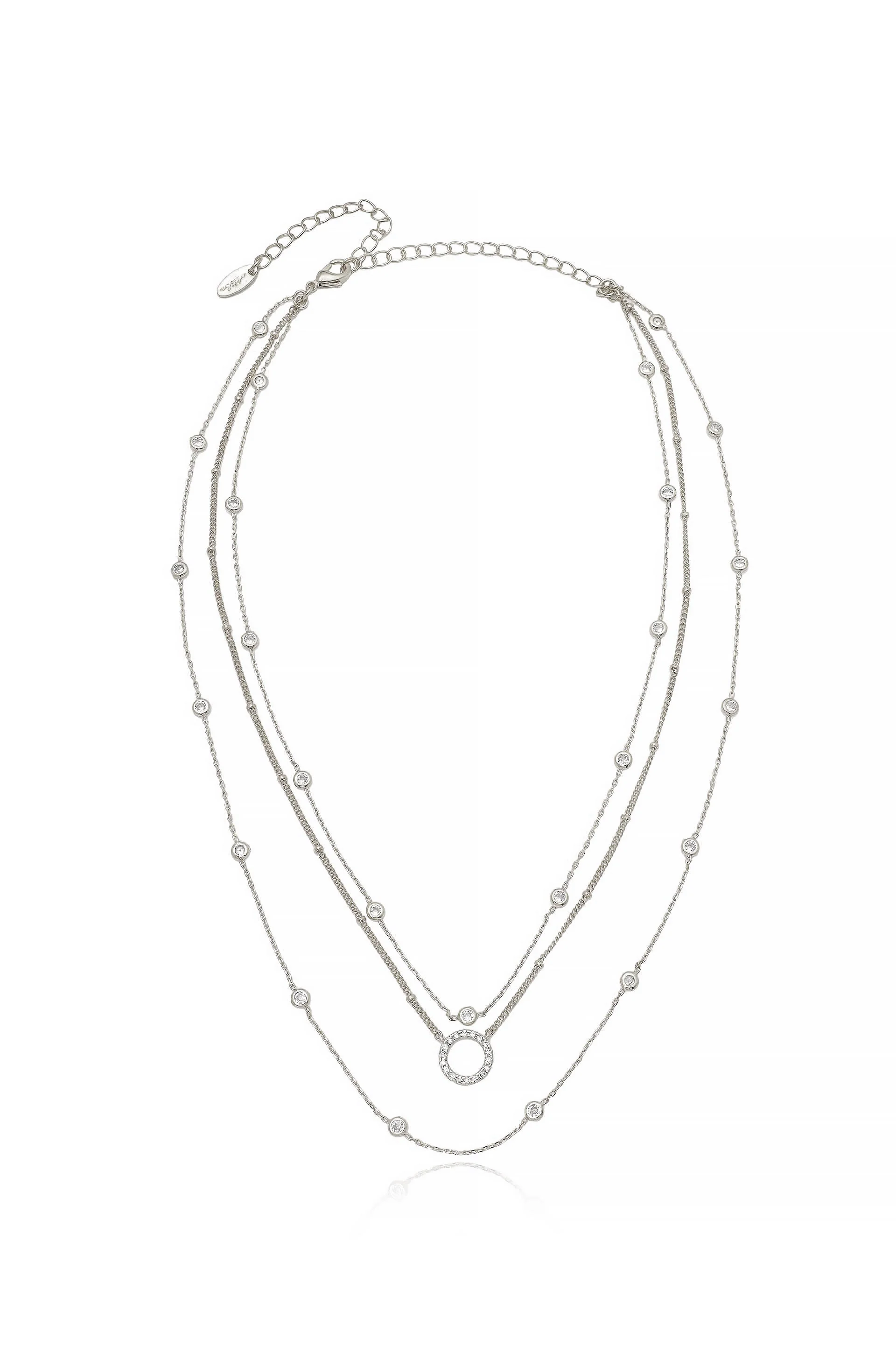 Monroe Crystal Strand Layered Necklace - Image 6