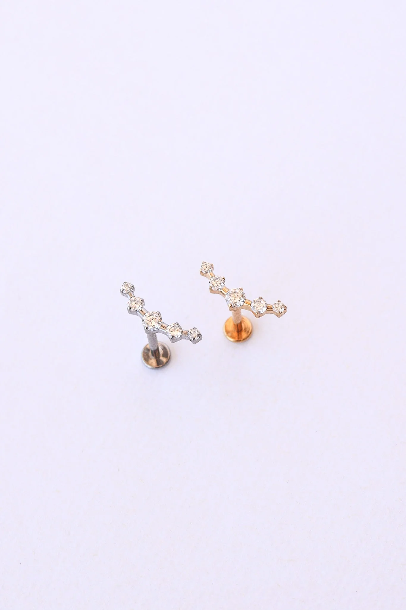 Monroe Flat Back Crystal Stud Earring - Image 10