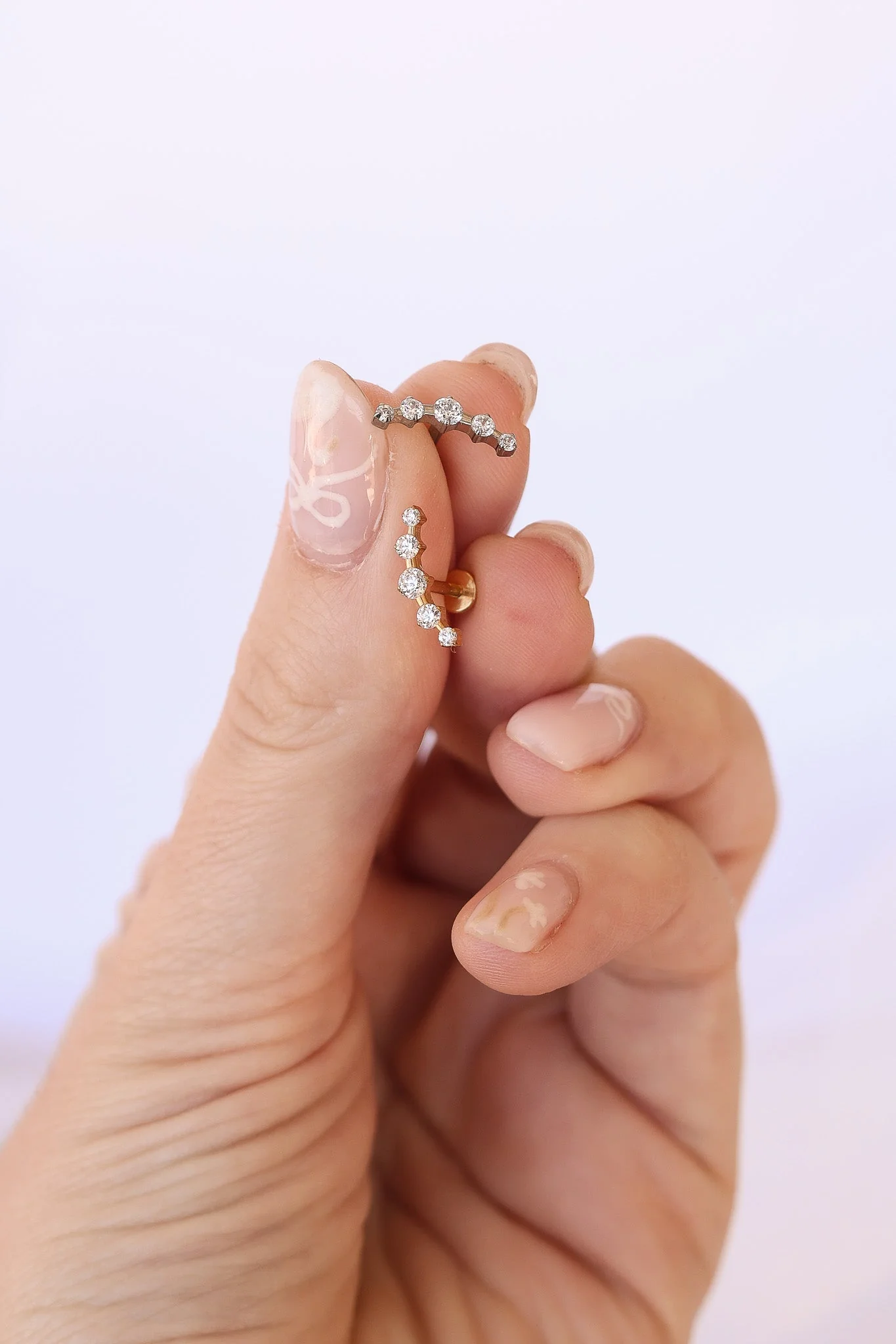Monroe Flat Back Crystal Stud Earring - Image 4