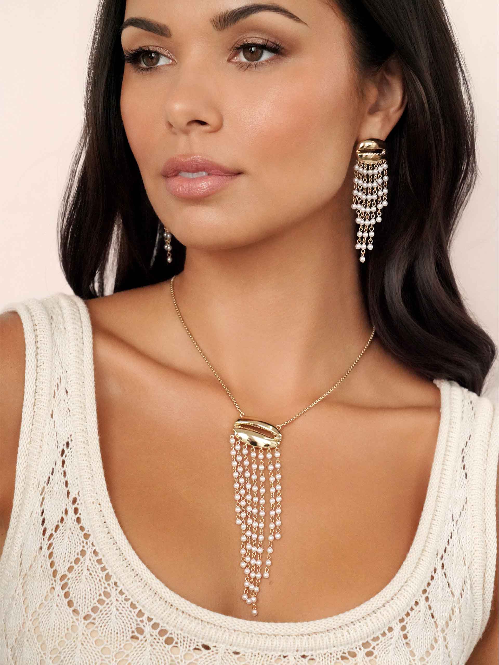 Mykonos Shell Dangle Earrings - Image 6