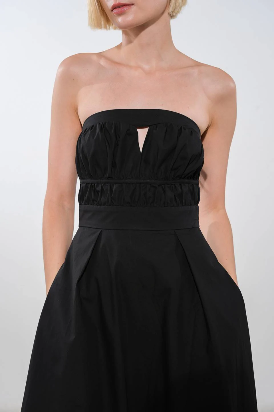 MYSTIC MIDI DRESS - STRAPLESS COTTON DRESS - Image 5