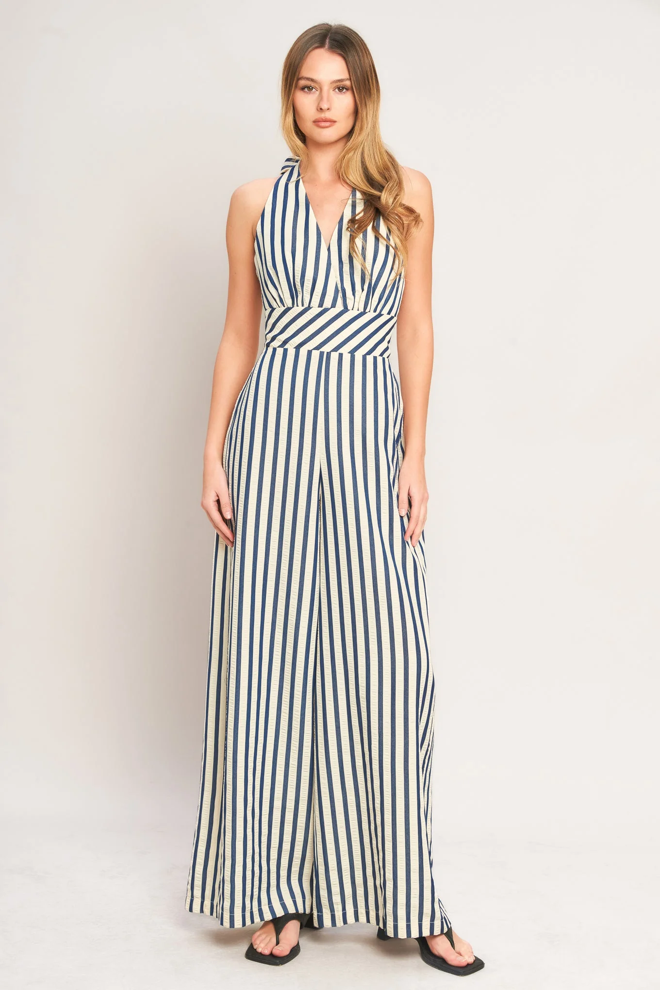 NAUTICAL BREEZE STRIPE JUMPSUIT - Image 2