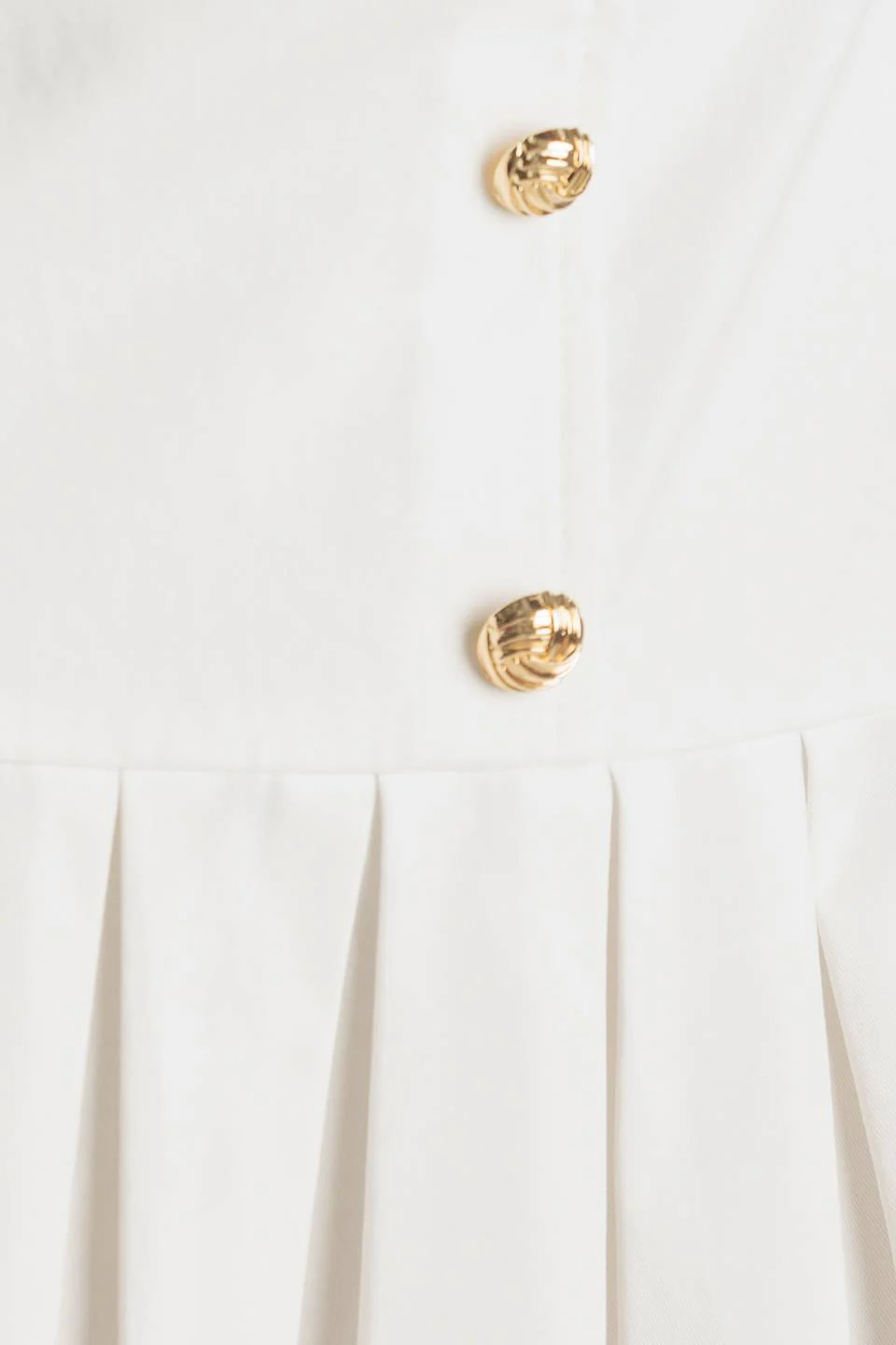 NO COMPARISONS PLEATED SKIRT MINI DRESS - WHITE- FINAL SALE - Image 8