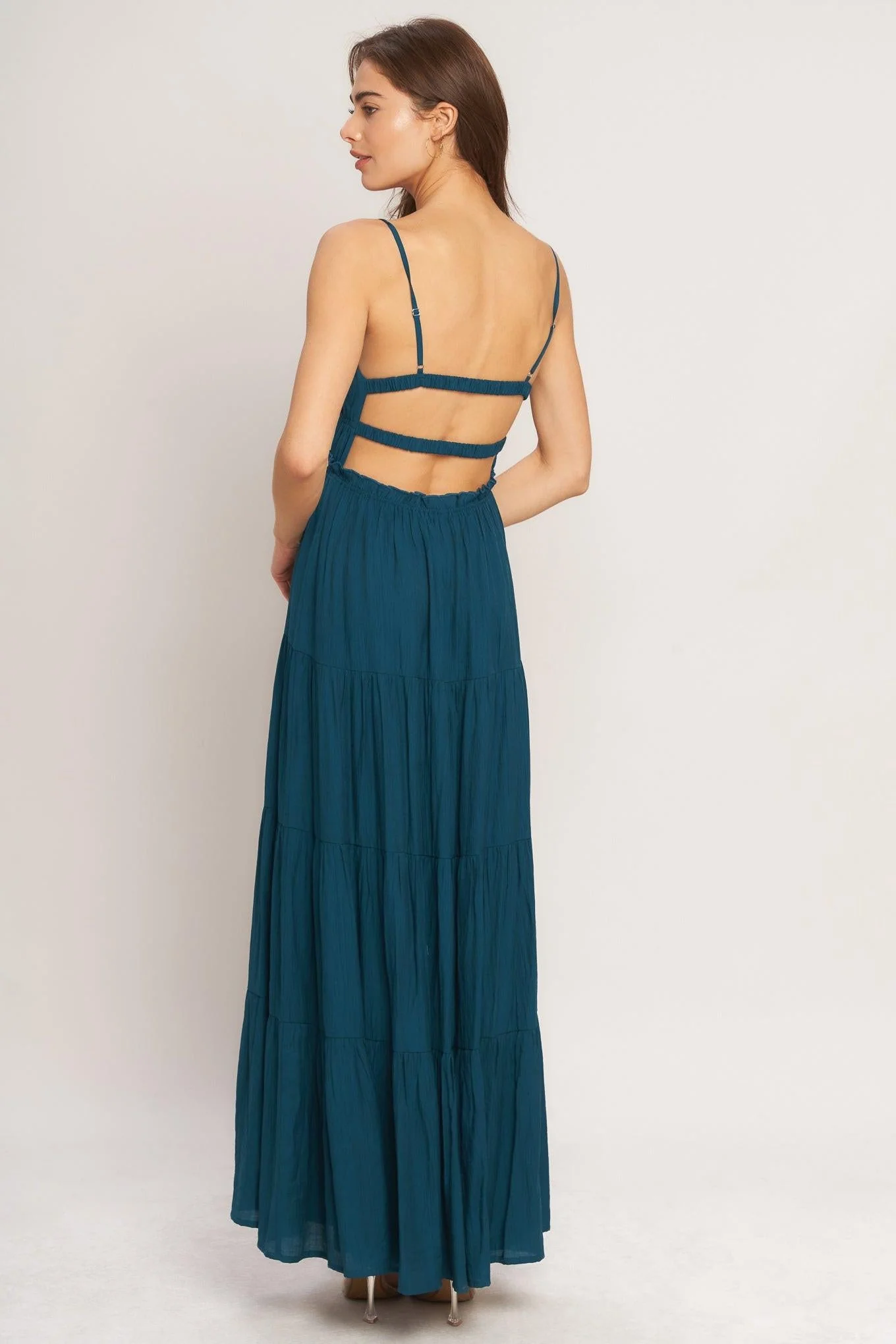 OCEAN BREEZE TEAL MAXI DRESS - Image 2
