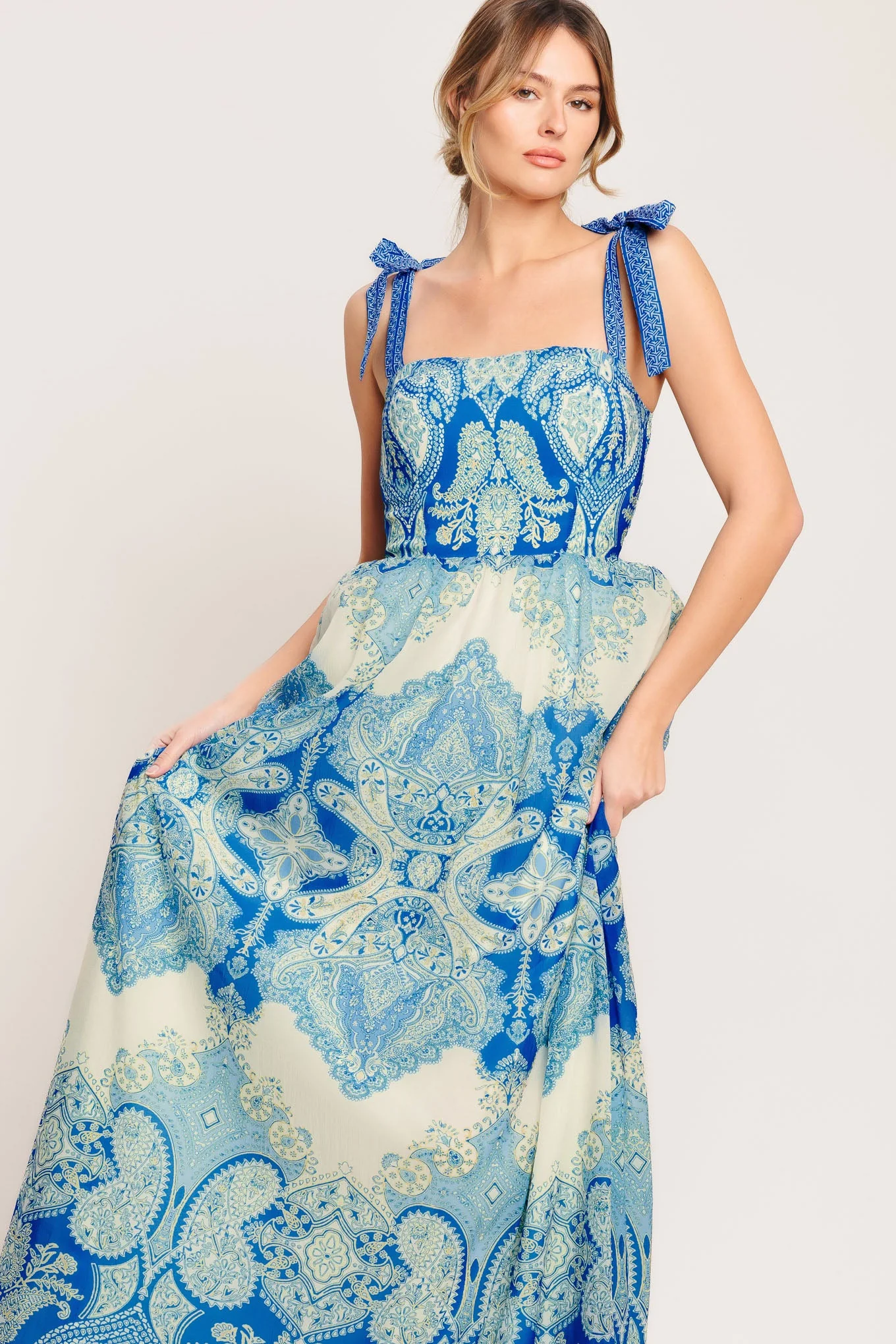 OCEAN TAPESTRY MAXI DRESS - Image 2