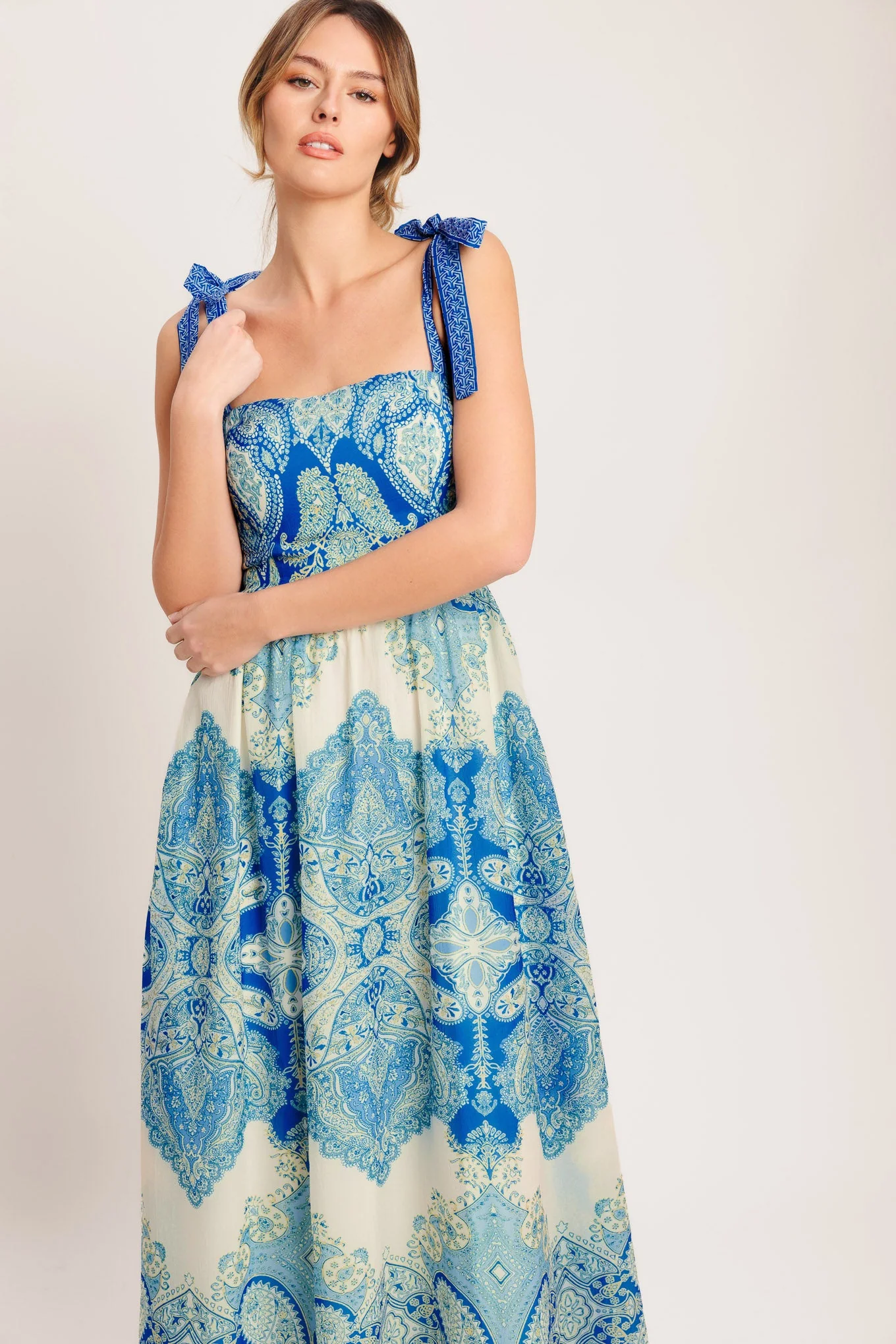 OCEAN TAPESTRY MAXI DRESS - Image 6