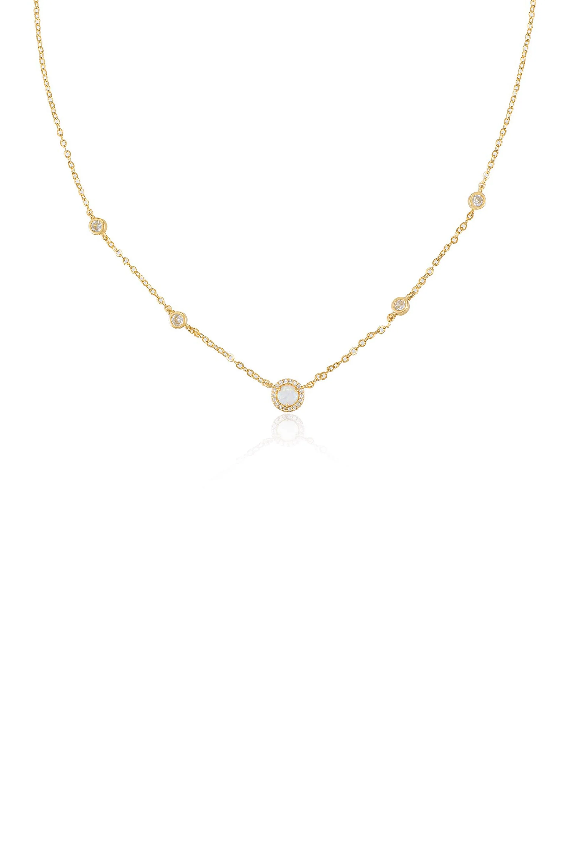 Olivia Opal and Crystal Necklace - Image 2