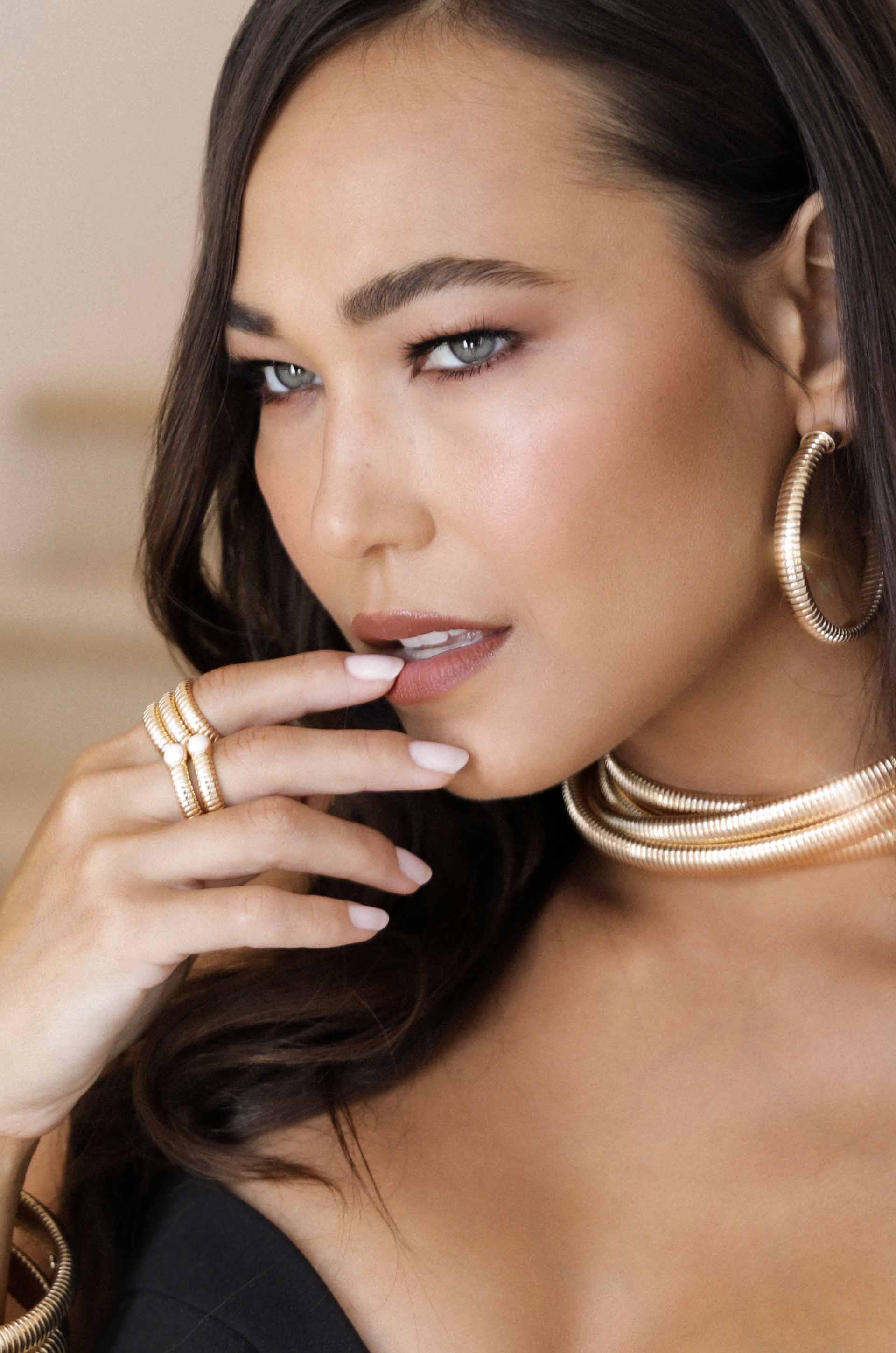 Opal Flex Ribbed Ring - Image 5